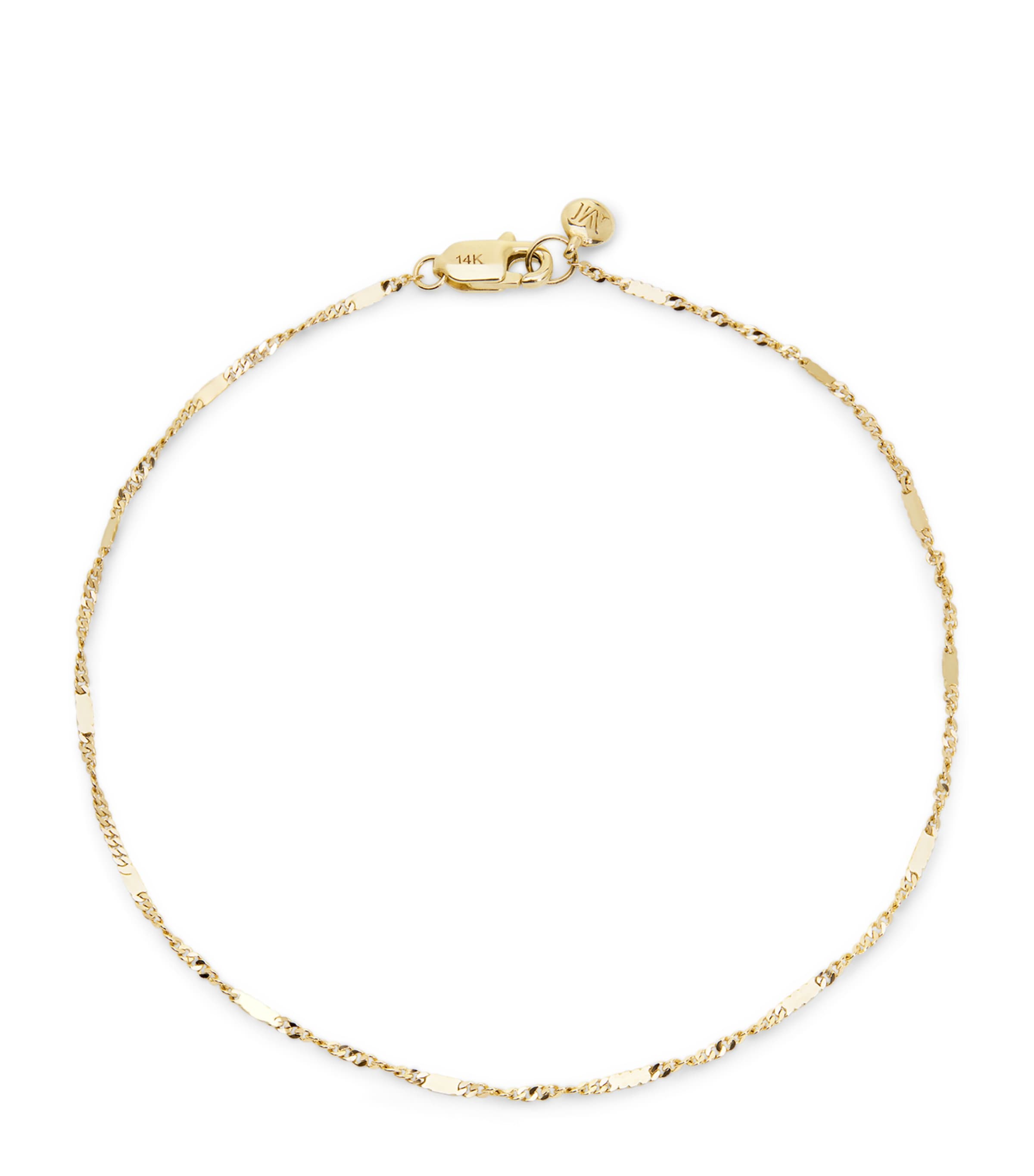 Monica Vinader Yellow Gold Shimmer Bracelet In Gold