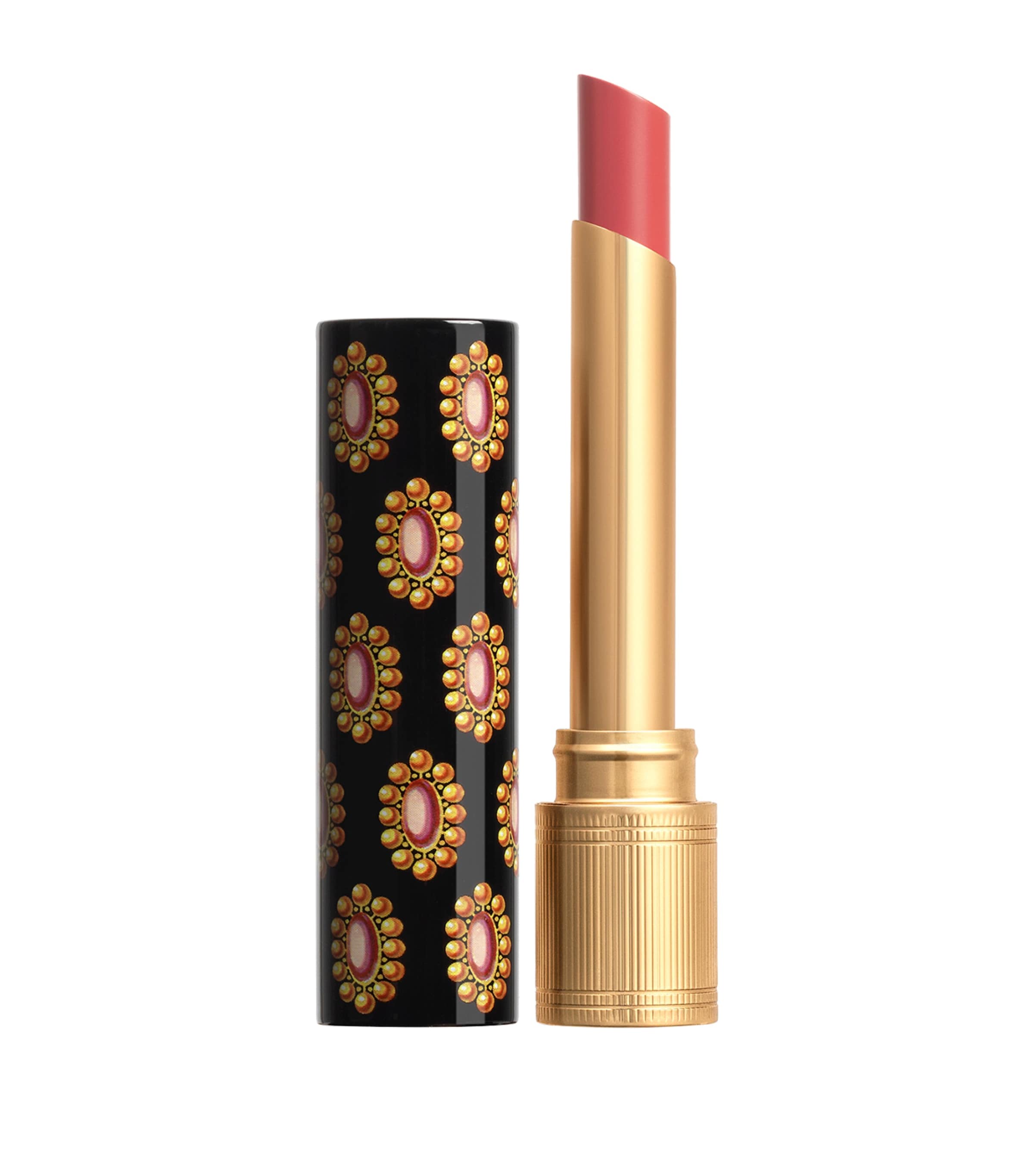 Shop Gucci 's Rouge De Beauté Brillant Glow & Care Lip Colour In Pink