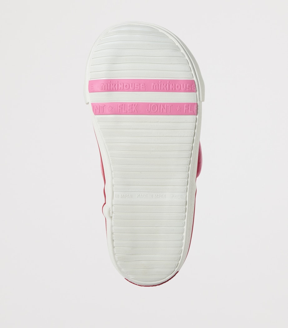 Miki House Cotton-Blend Bunny Appliqué Sneakers Image 5
