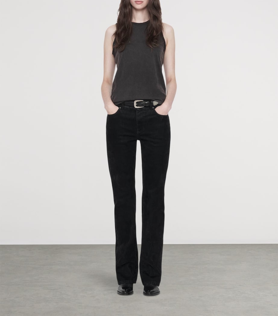 AllSaints Womens Organic Cotton Jenny Tank Top Washed Black Image 2