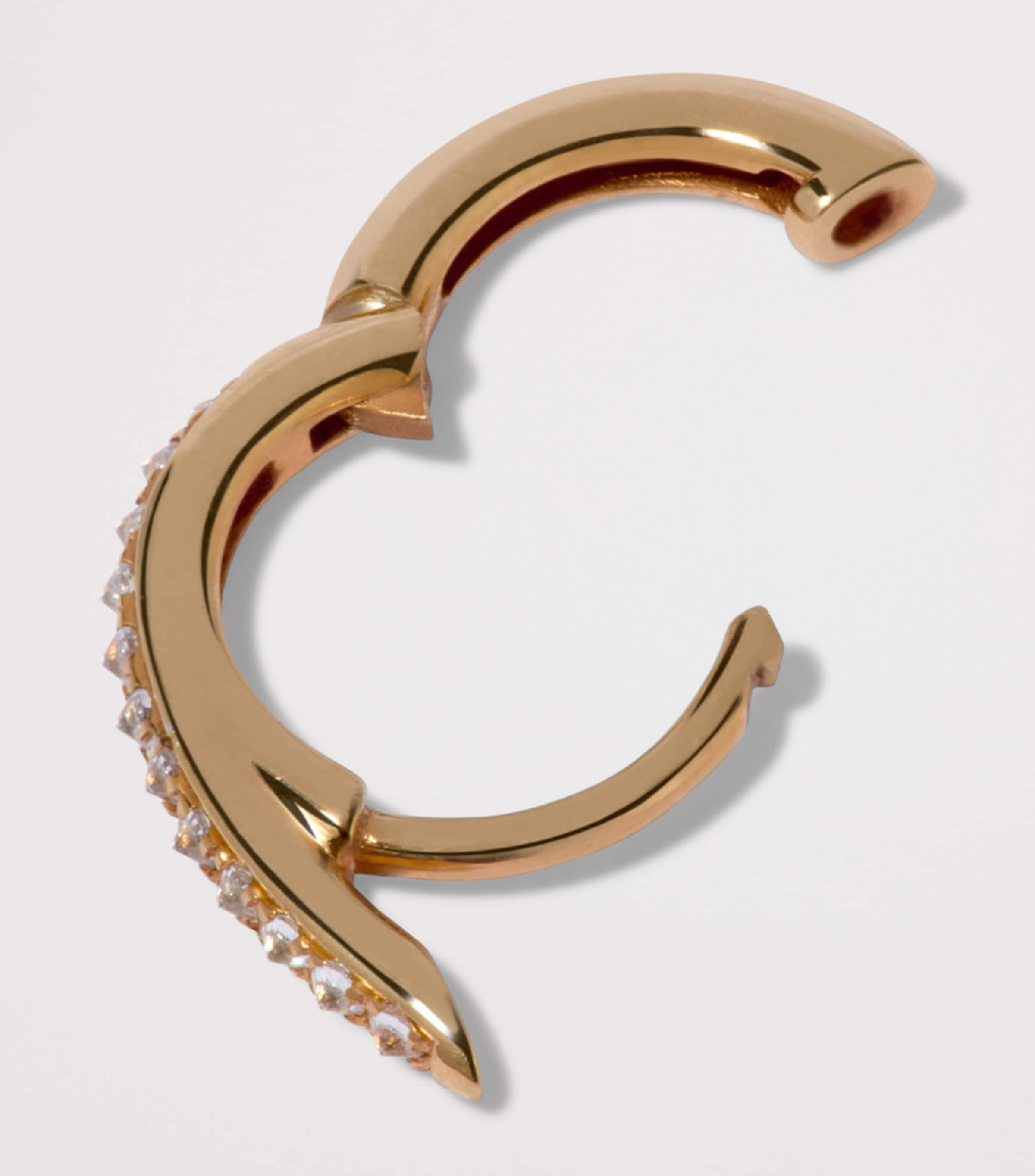 Annoushka Yellow Gold and Diamond Six Hoop Earrings Image 2