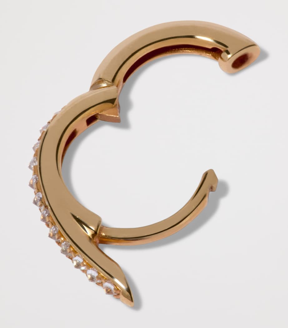 Annoushka Yellow Gold and Diamond Six Hoop Earrings Image 2