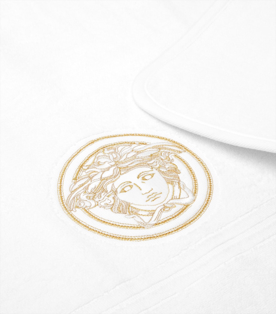 Versace Medusa Gala Bath Mat White Image 2
