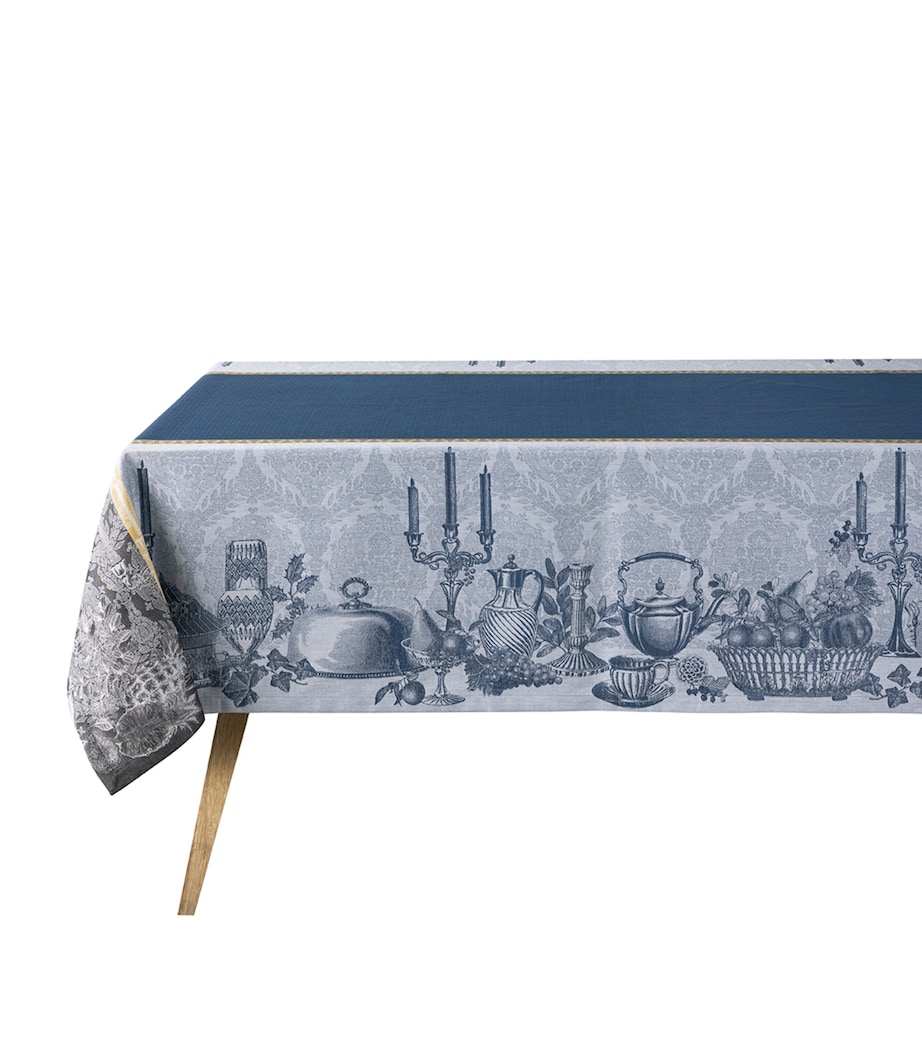 Cotton Festin Tablecloth (175cm x 250cm) BLUE Image 1
