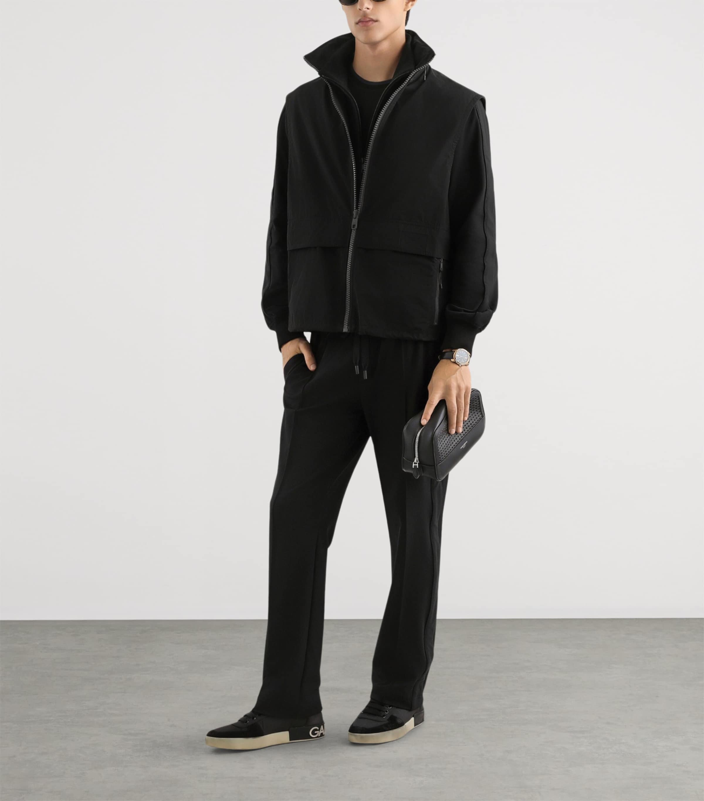 Dolce&Gabbana Mens Zipped Cardigan Blac Image 2