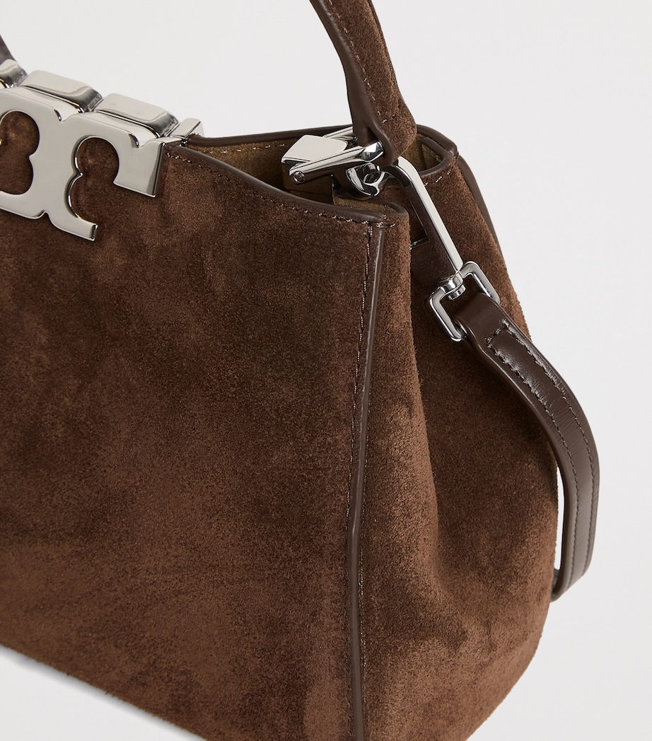 Mini Suede Eleanor Top-Handle Bag DARK COCOA Image 4