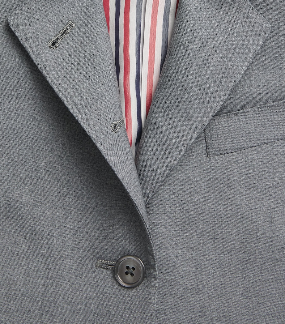 Thom Browne Womens Wool High Armhole Sport Coat Med Grey Image 6