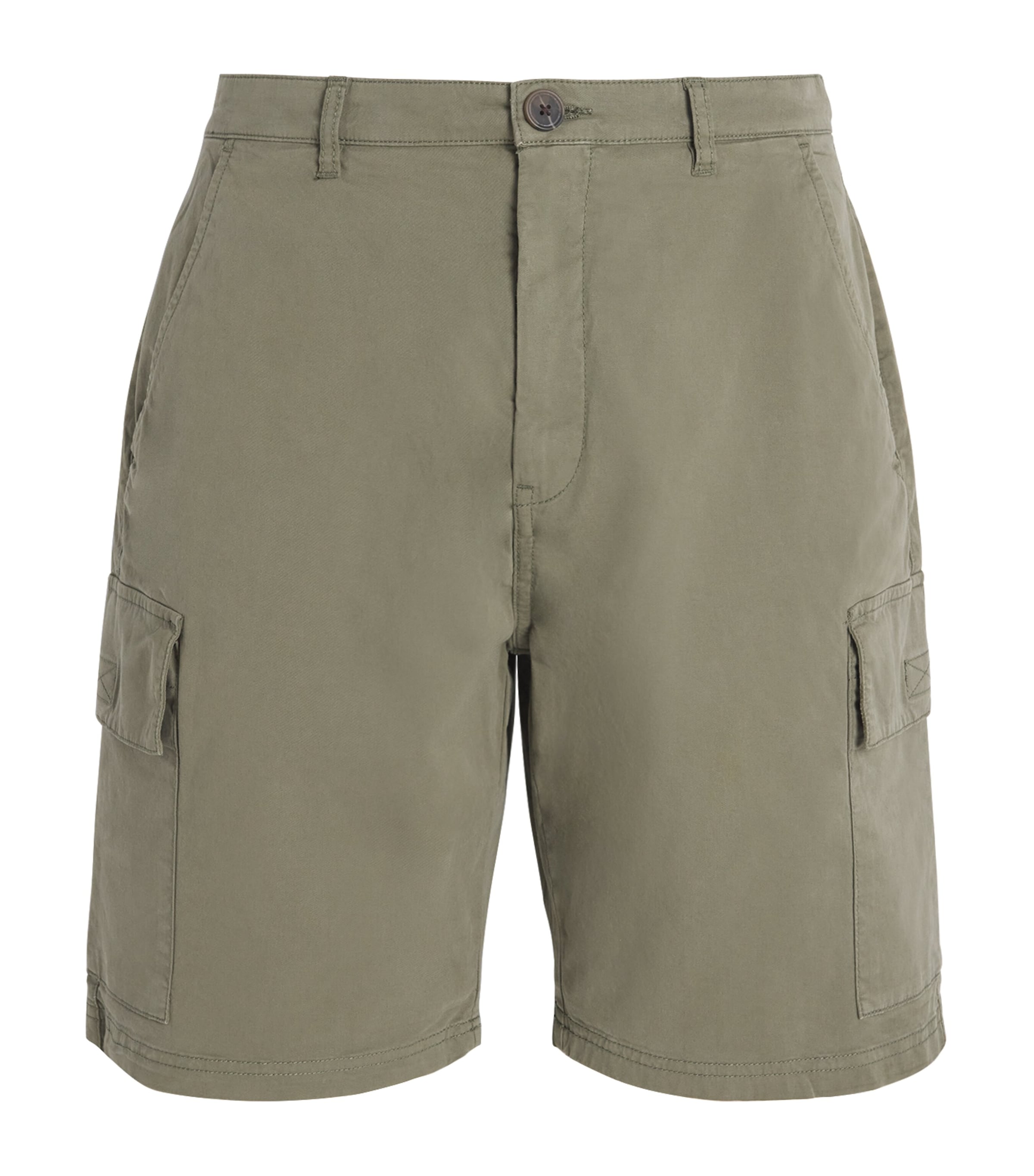 Barbour Twill Cargo Shorts In Green