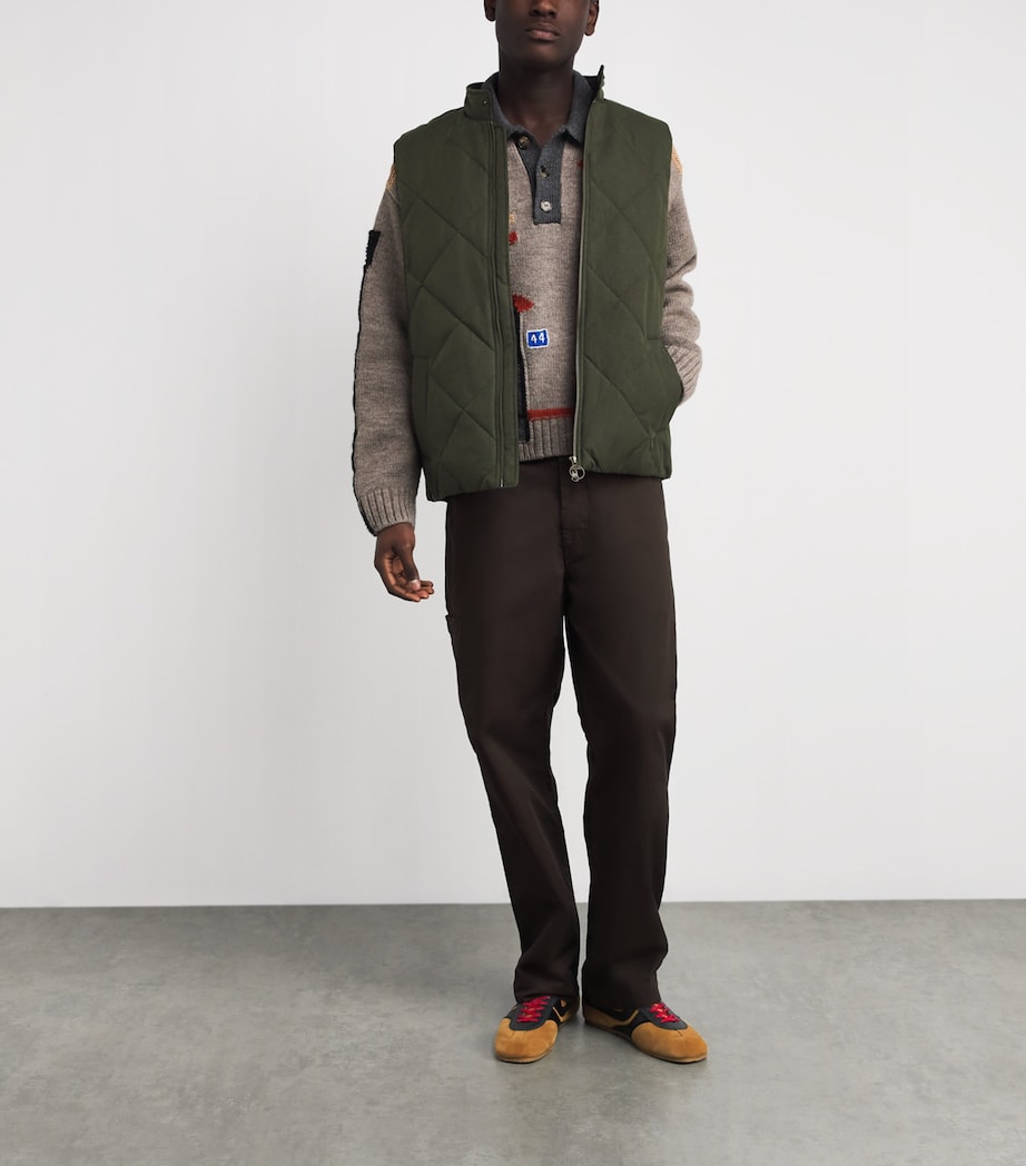 Quilted City Harrington Gilet OL71 OLIVE Image 2