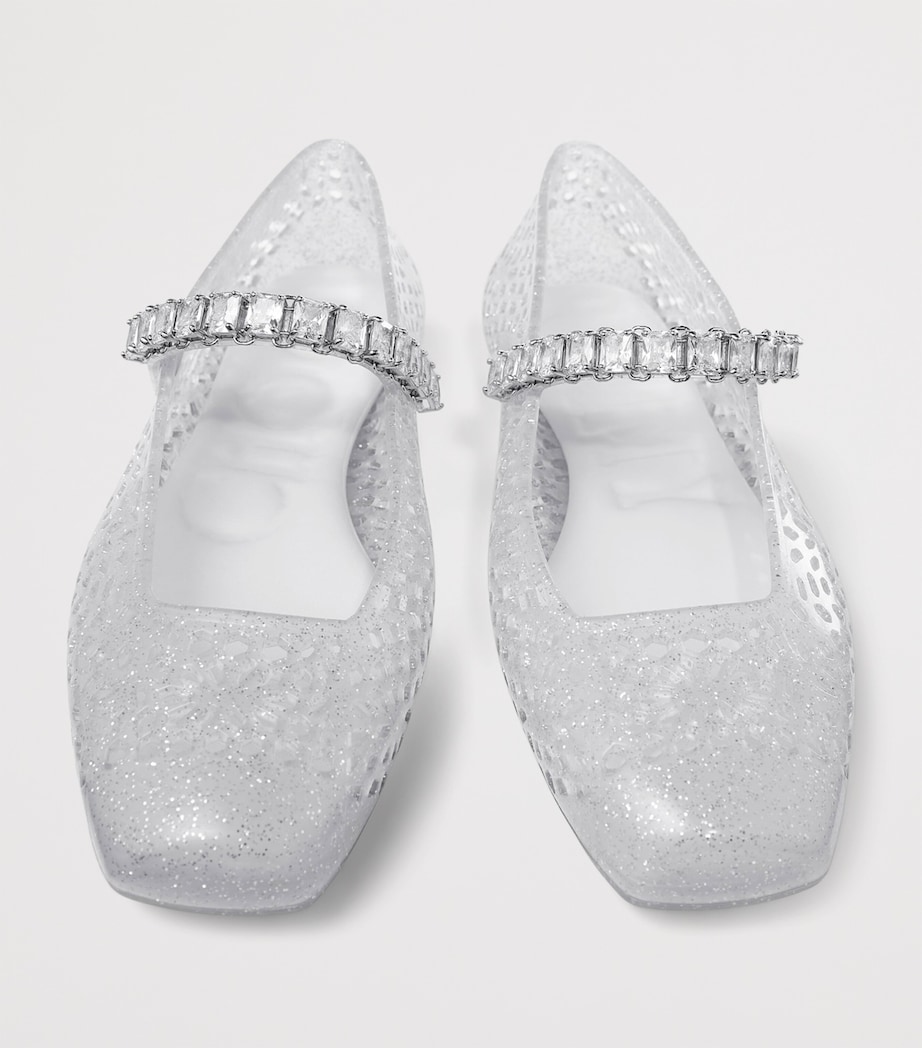 The Jelly Ballet Flats CLEAR/SILVER MIX/CRY Image 2