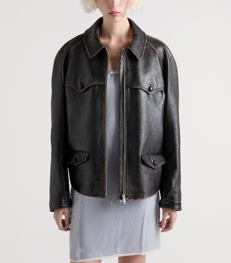 Goatskin Collared Jacket F0002 Image 3