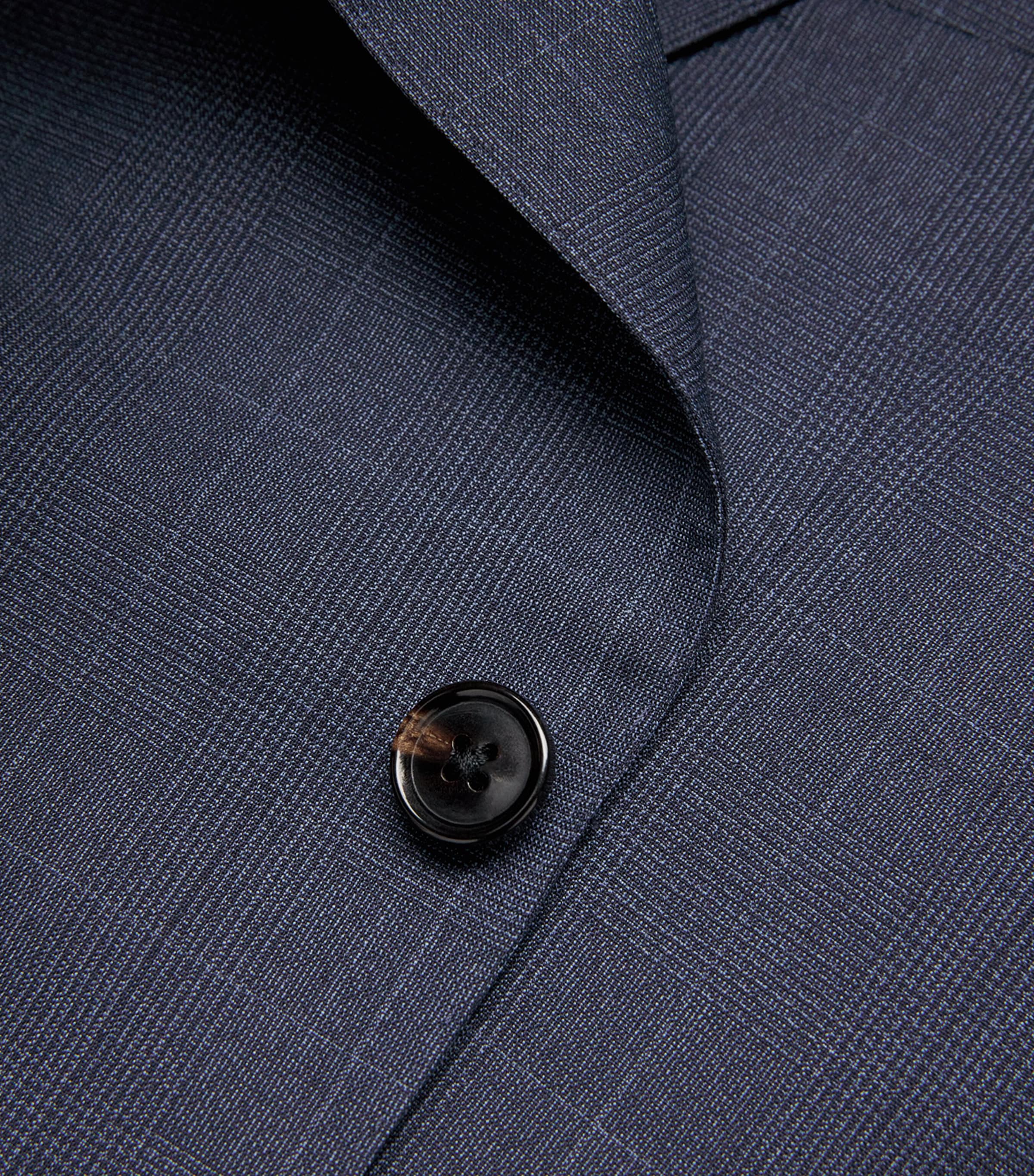 Virgin Wool 2-Piece Suit 001 NAVY BLUE Image 5