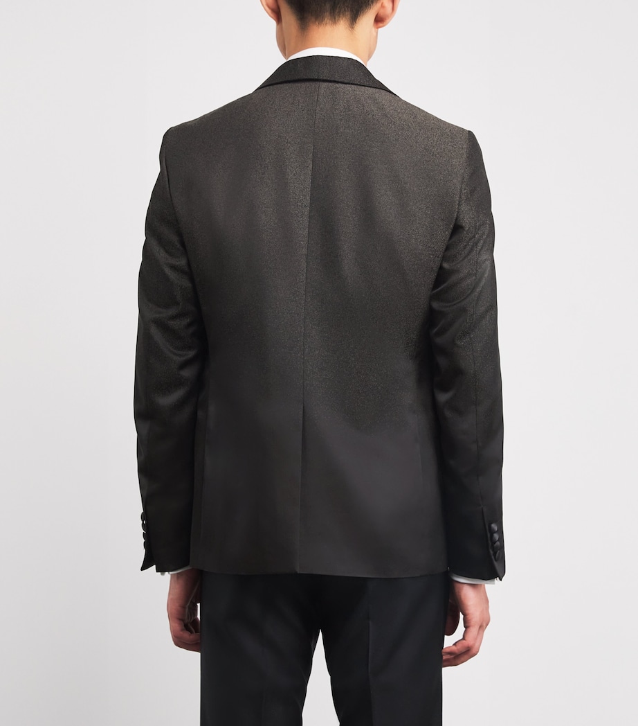 Satin-Lapel Blazer 46 BROWN Image 4