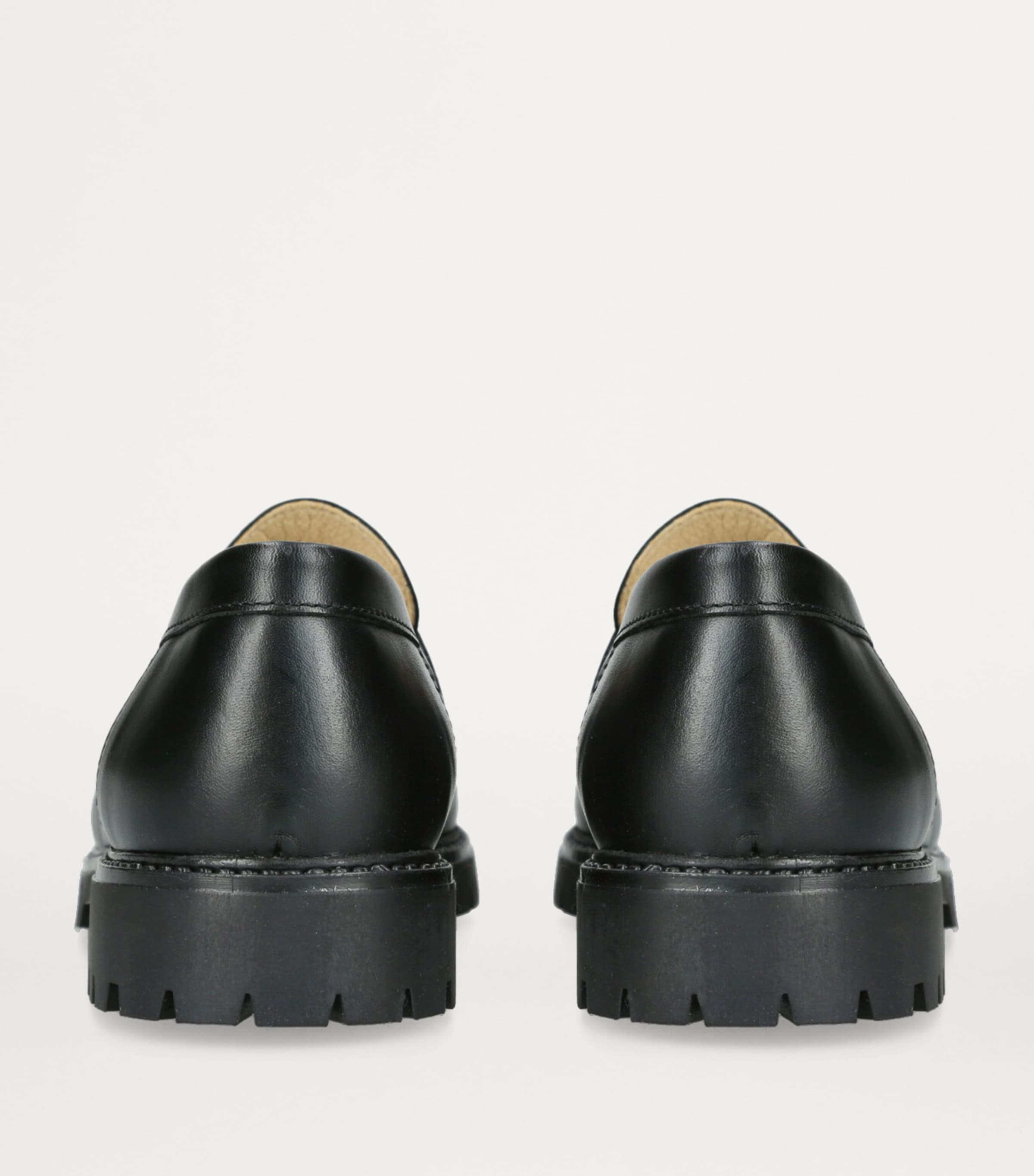papouelli Leather Maximus Loafers Black Image 2