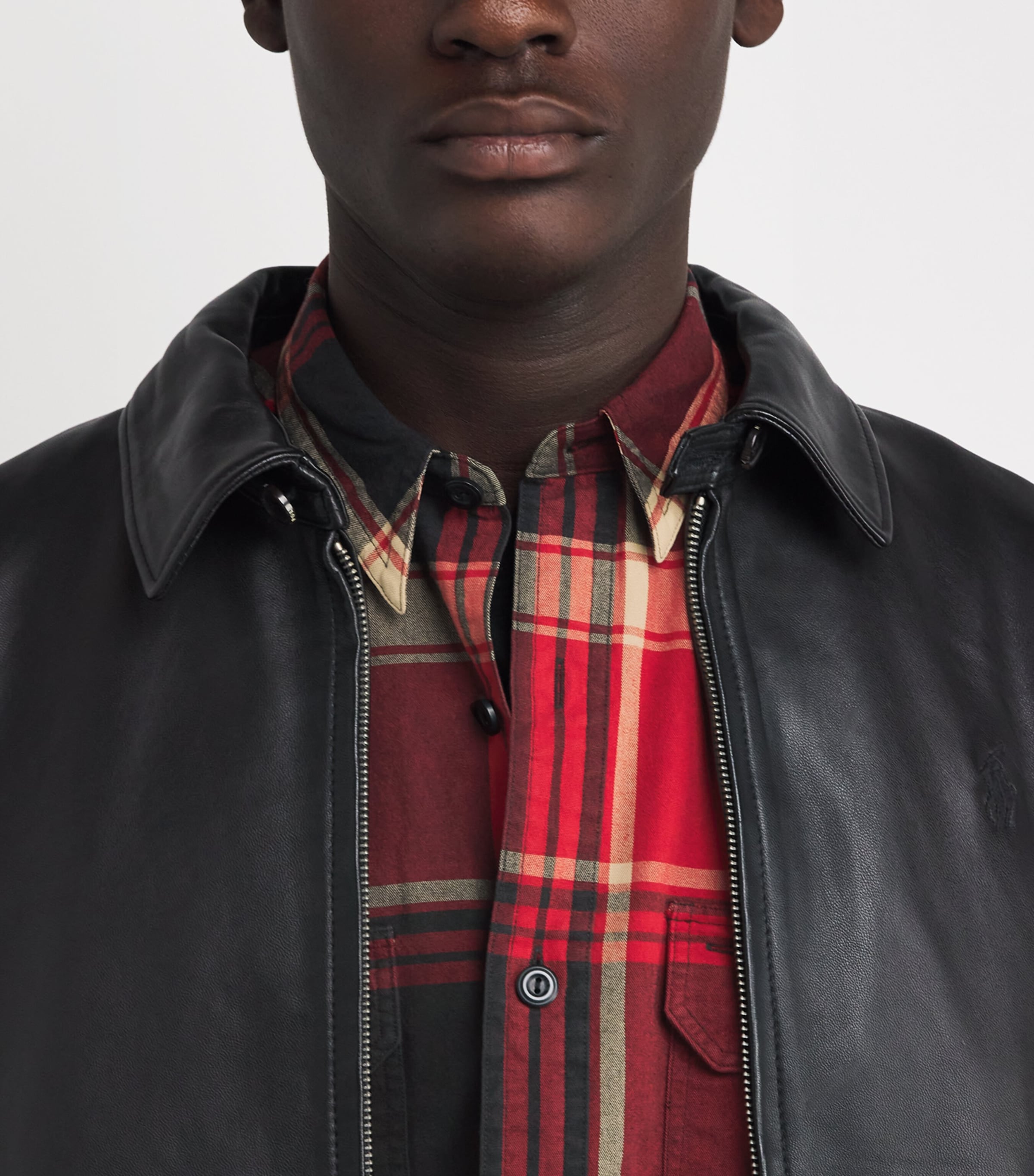 Cotton Brushed Tartan Oxford Workshirt RED Image 6