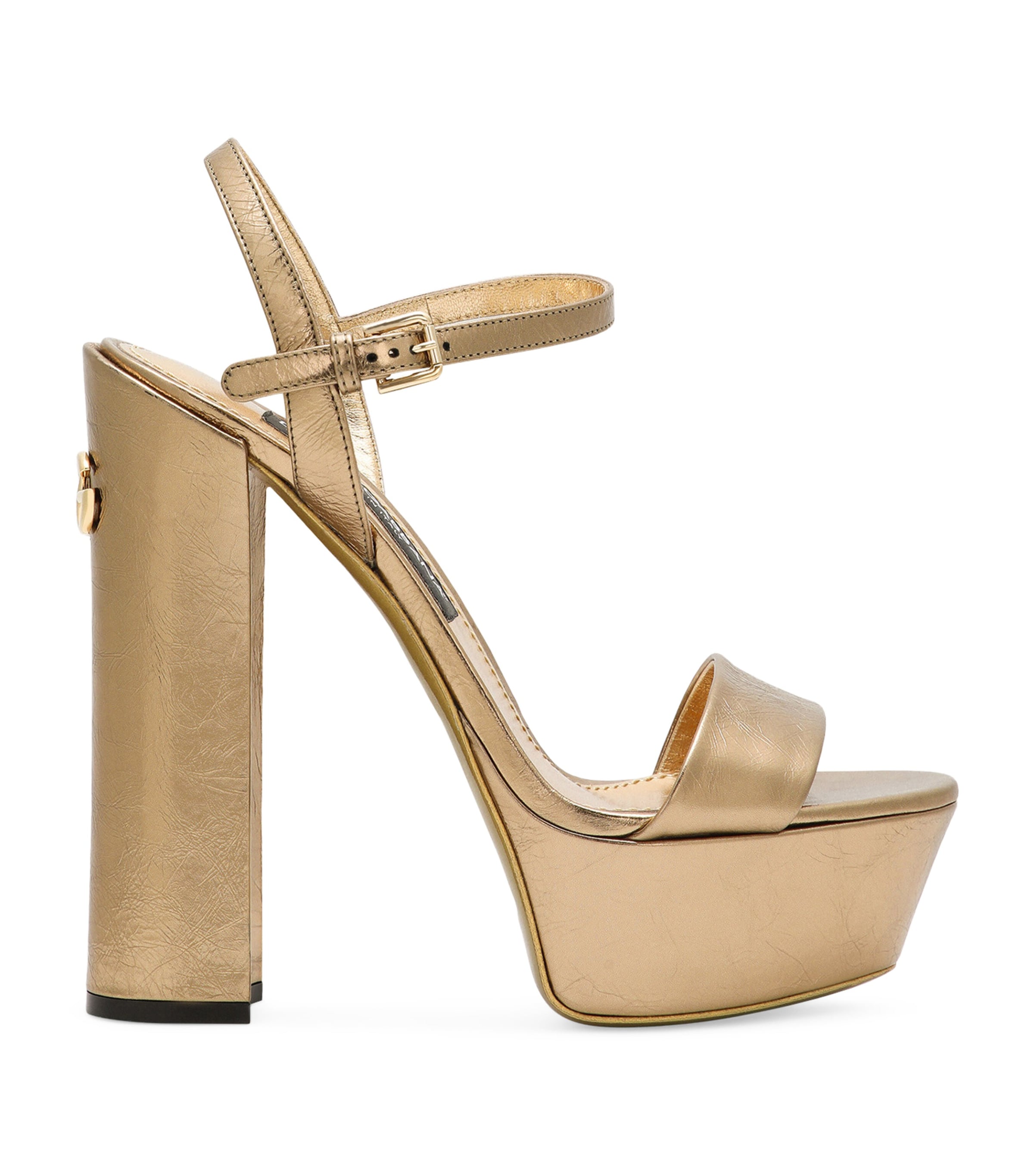 Dolce & Gabbana Leather Platform Sandals 105 | Partywear | Womens | Women Shoes | Heels | Platform Heels | Designers | Dolce & Gabbana | 5281 | Shoes