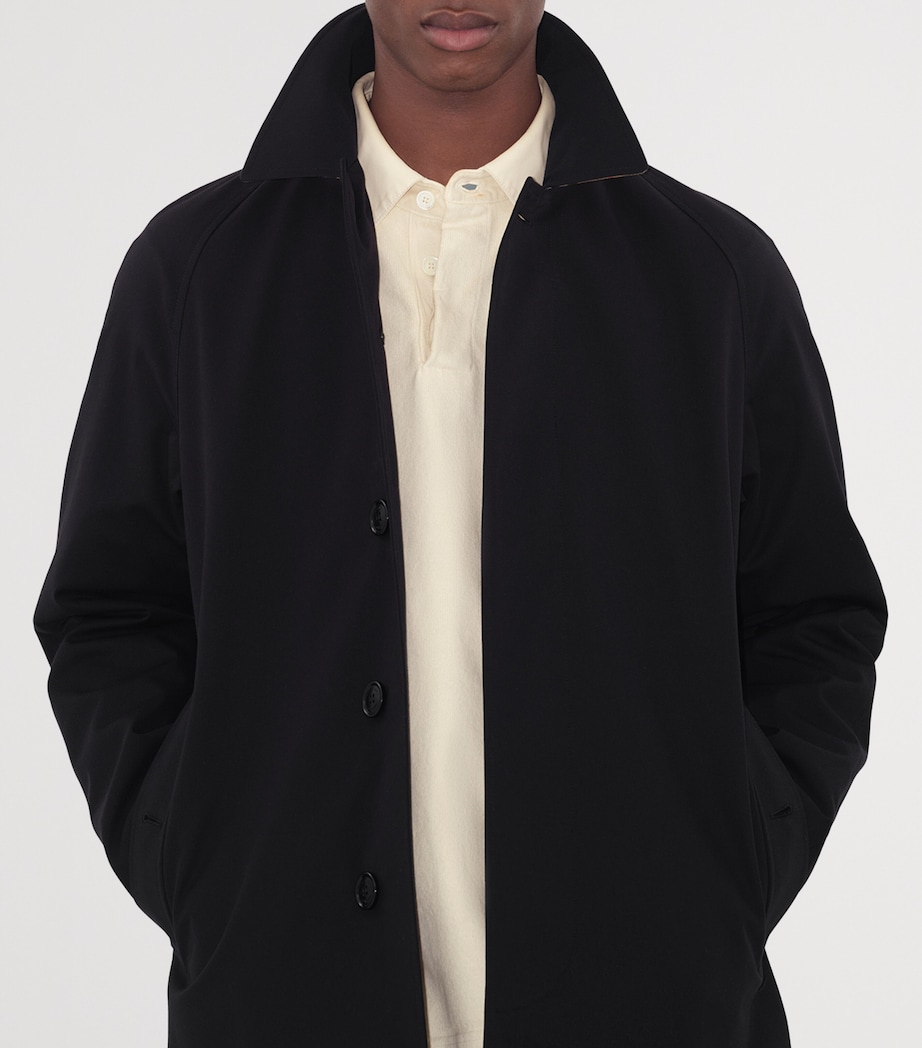 Burberry Mens Short Camden Heritage Car Coat Black Image 5