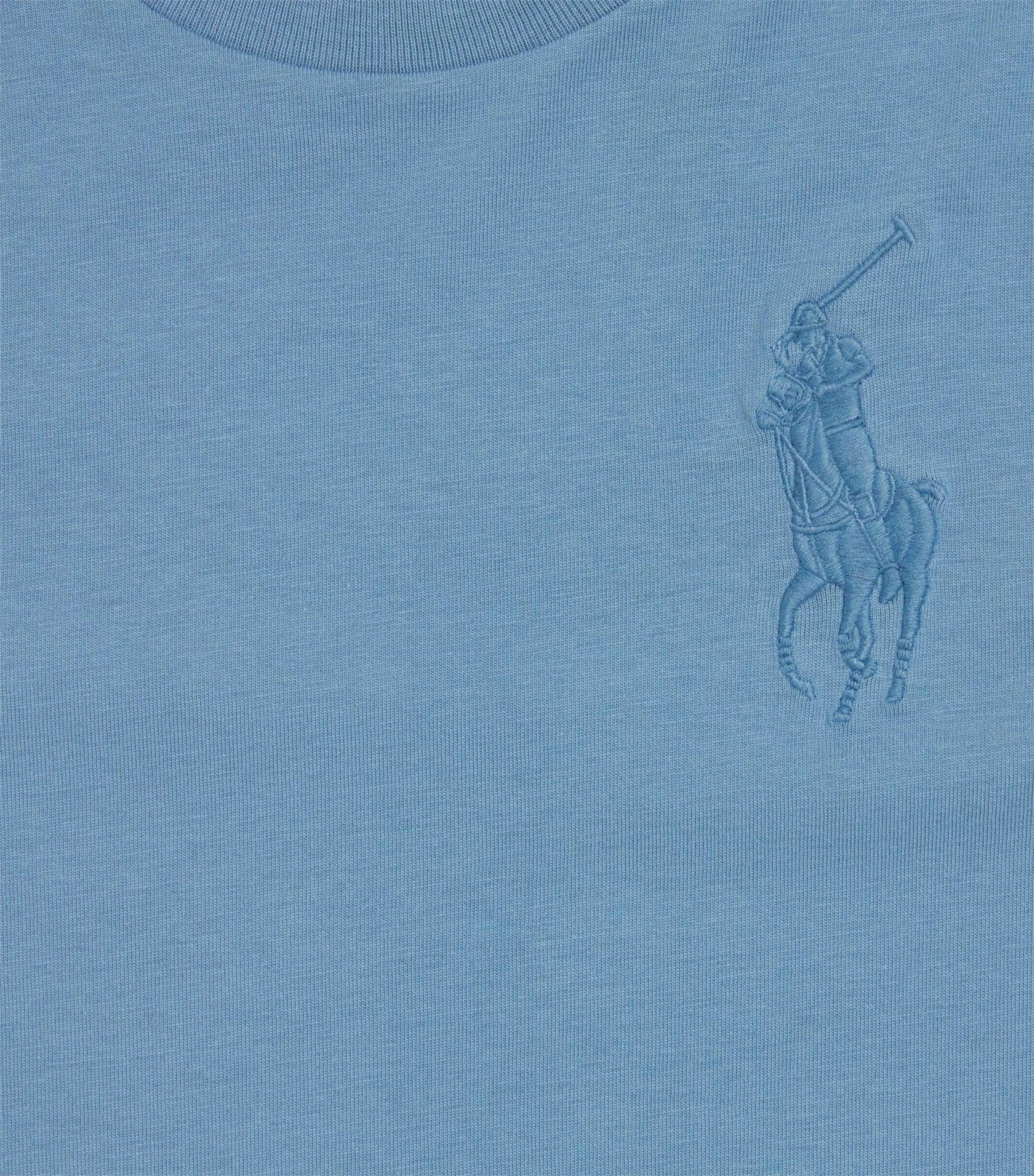 Cotton Big Pony T-Shirt (6-14 Years) CAMP BLUE Image 3