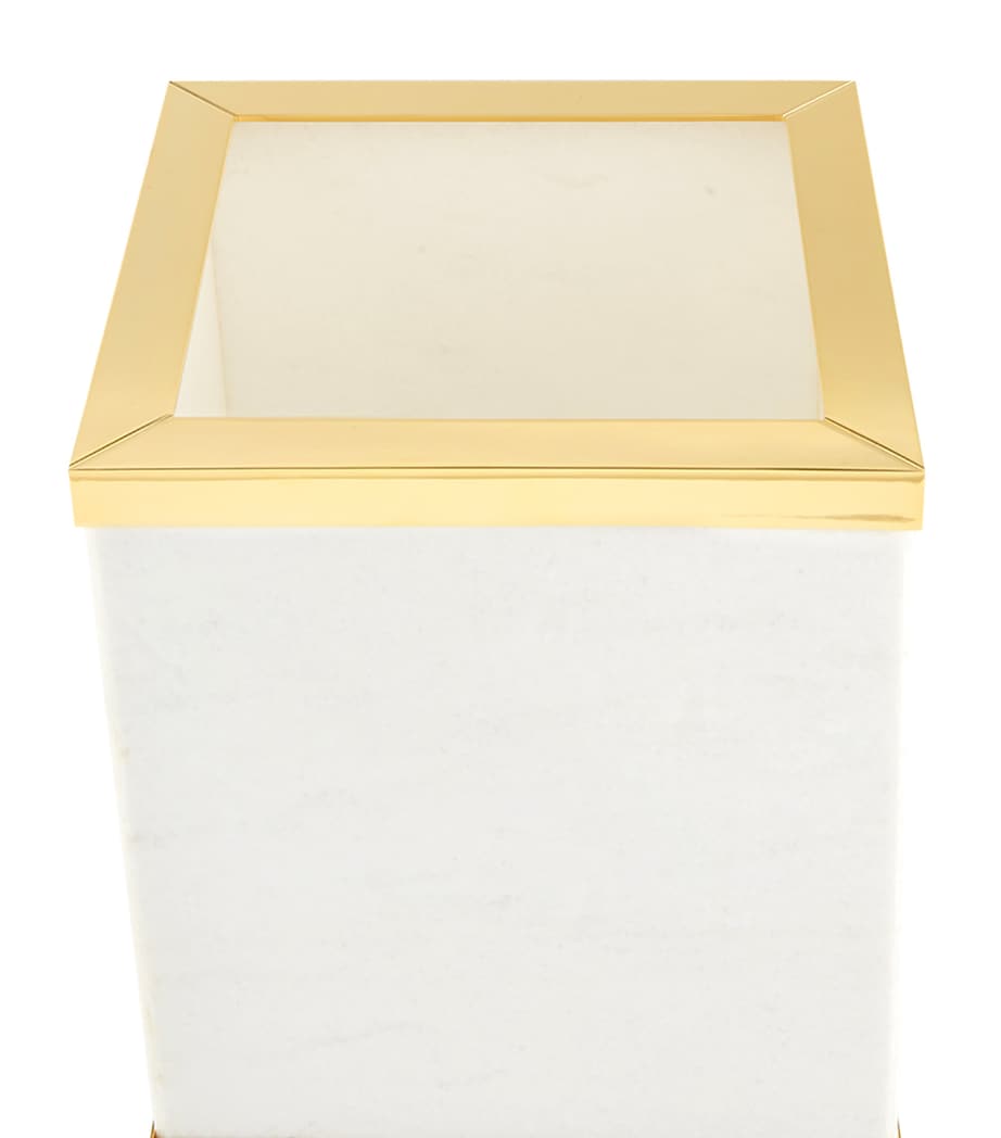 White Marble Bin WHITE Image 2