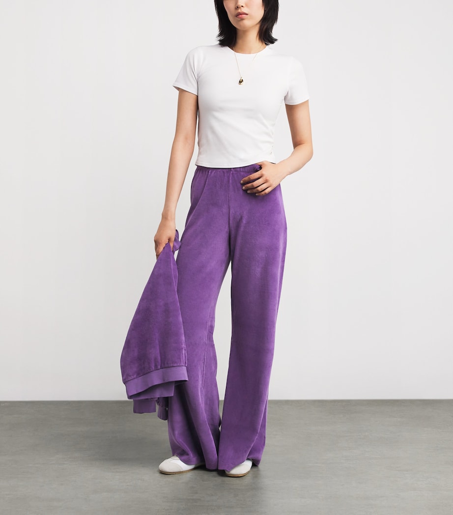 Suzie Kondi Womens Cotton-Blend Zephyra Sweatpants Fig Image 2