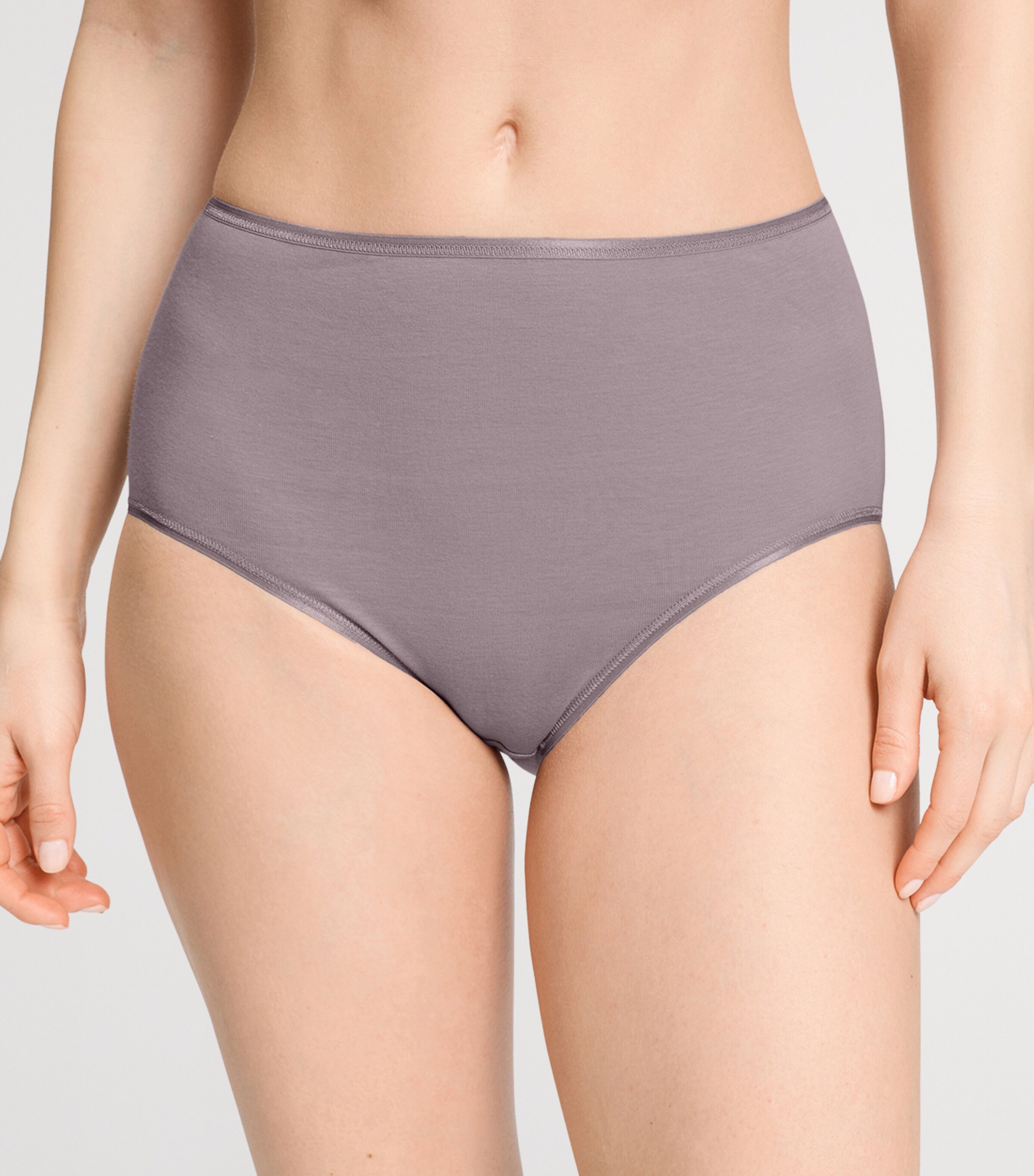 Hanro Womens Cotton Maxi Briefs Stormy Rose Image 4