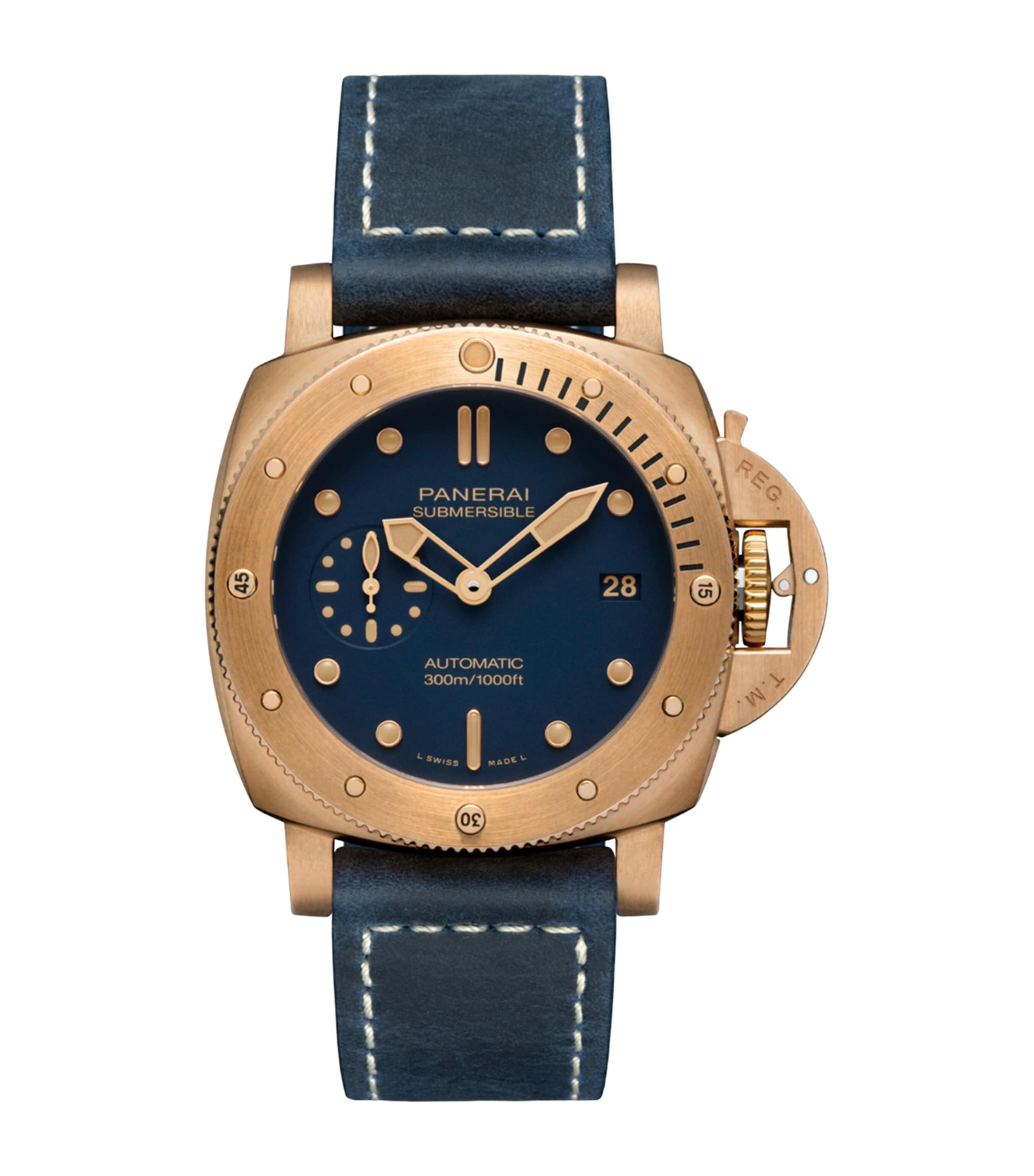 Bronze Submersible Watch 42mm BLUE Image 1
