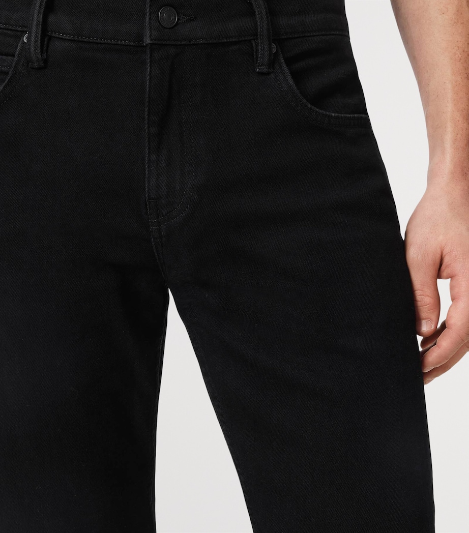 AllSaints Mens Sid Comfort Jeans Jet Black Image 7