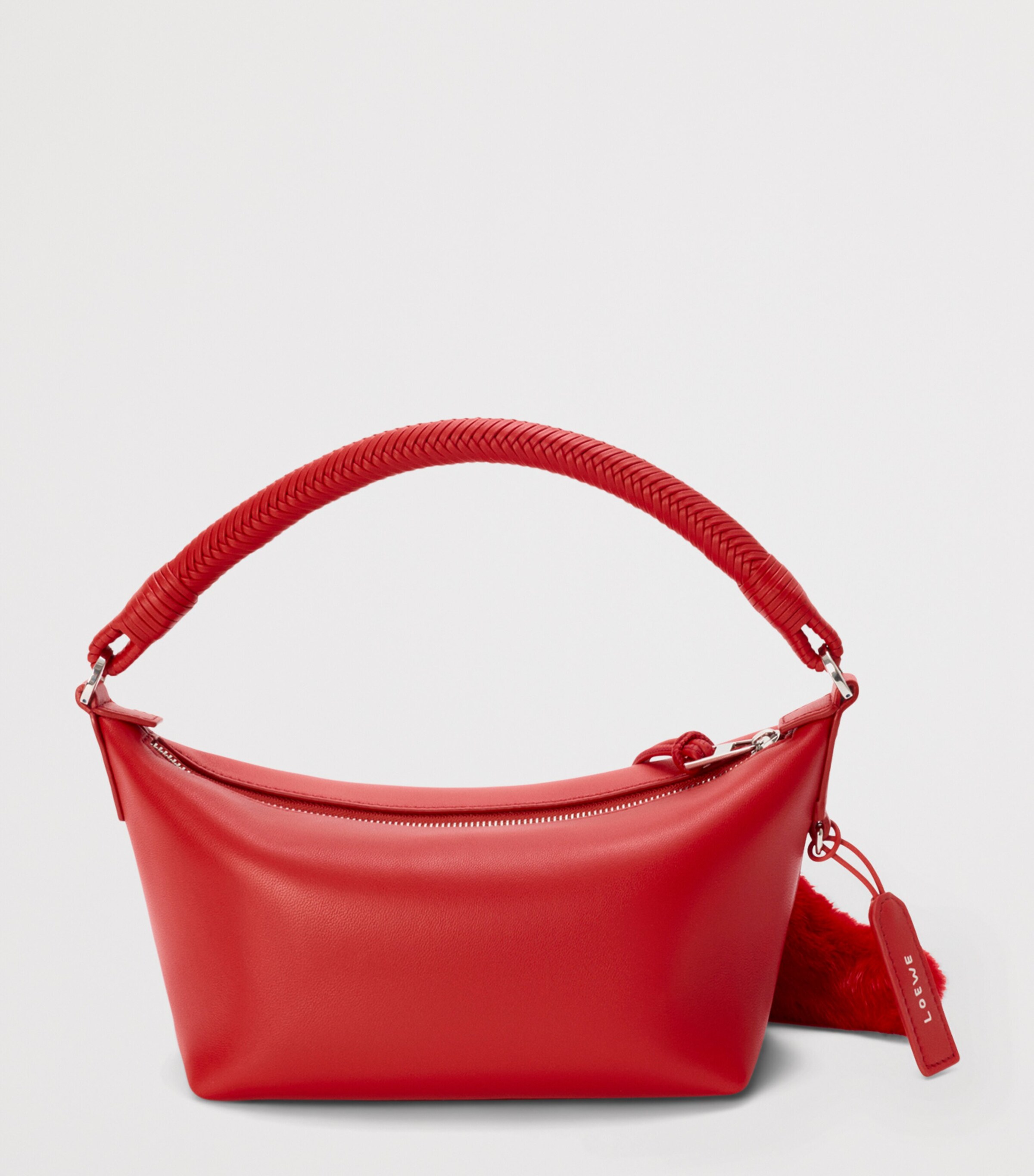 LOEWE Leather Cala 180 Top-Handle Bag Red Image 5