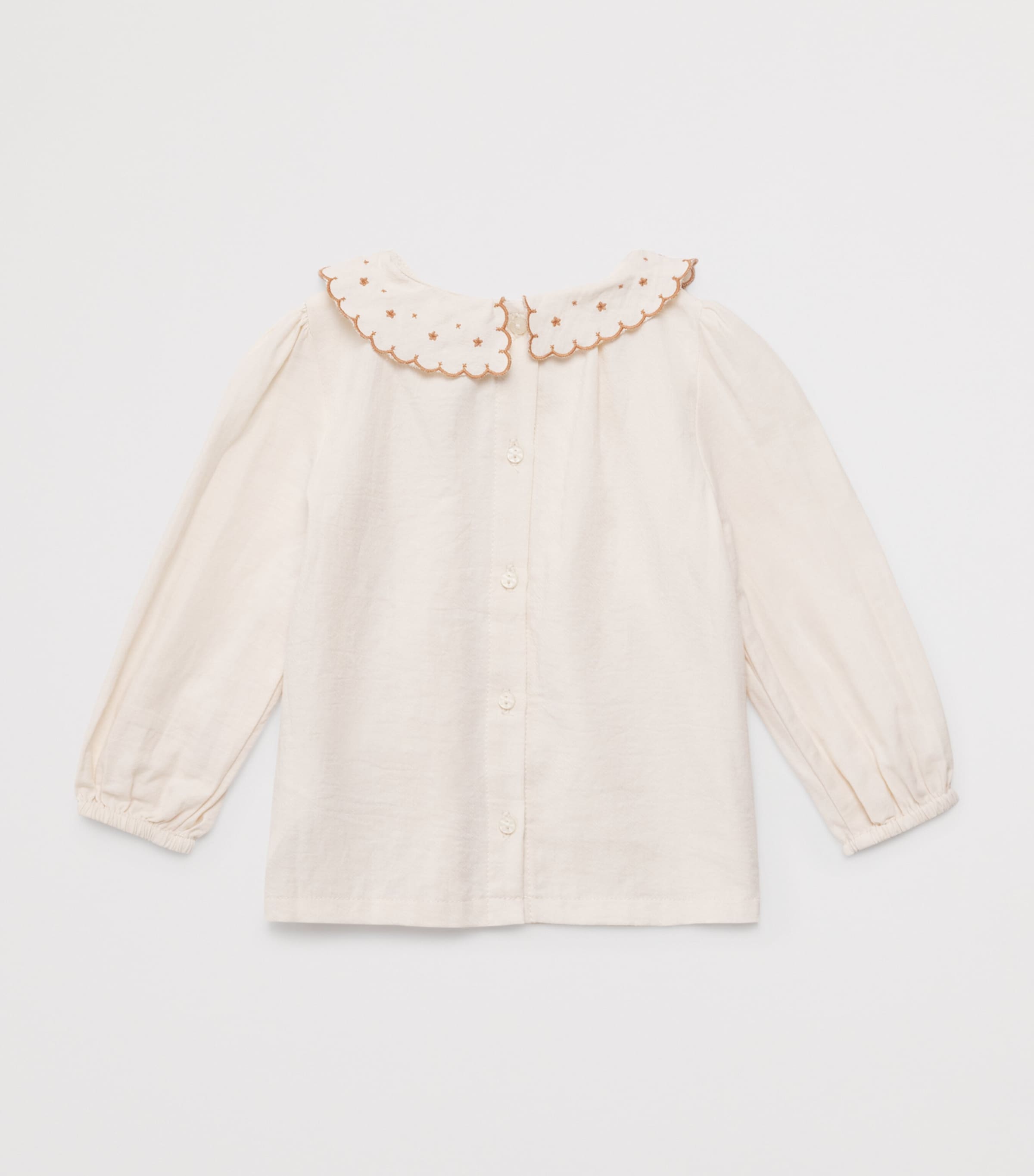 Cotton Mabel Blouse (6-36 Months) OFFWHITE Image 2