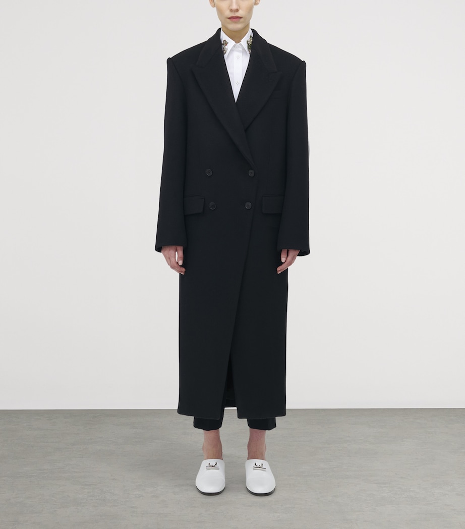 Wool Double-Breasted Coat 1000 Image 2