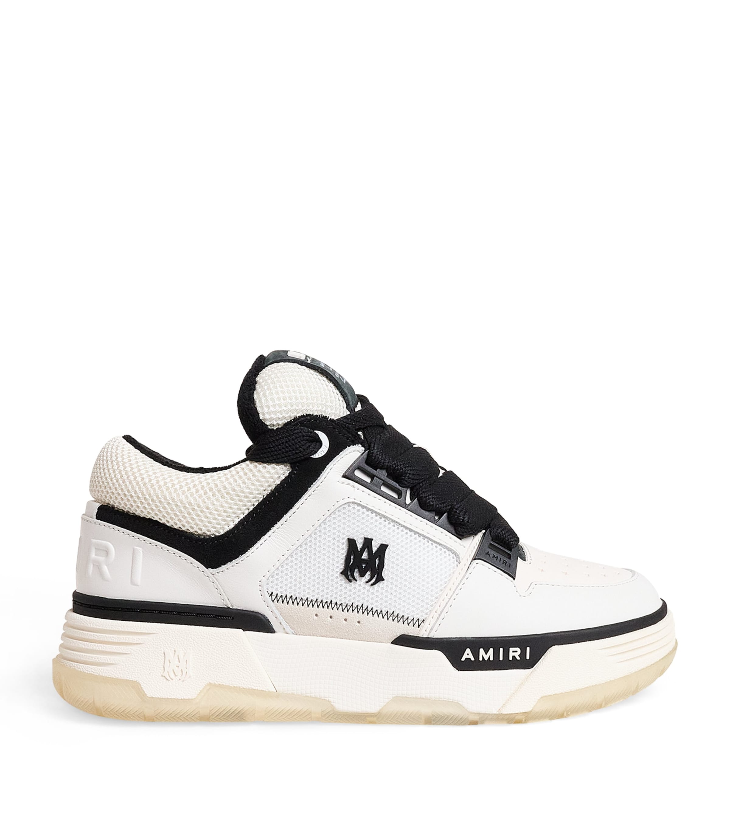 AMIRI Leather MA-1 Sneakers White/ Black Image 1