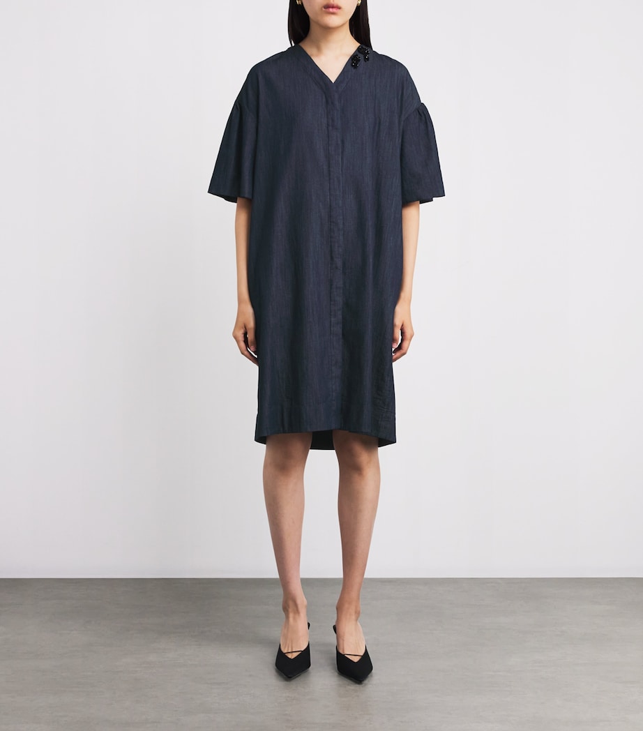 Denim Embellished Maxi Dress MIDNIGHTBLUE Image 3