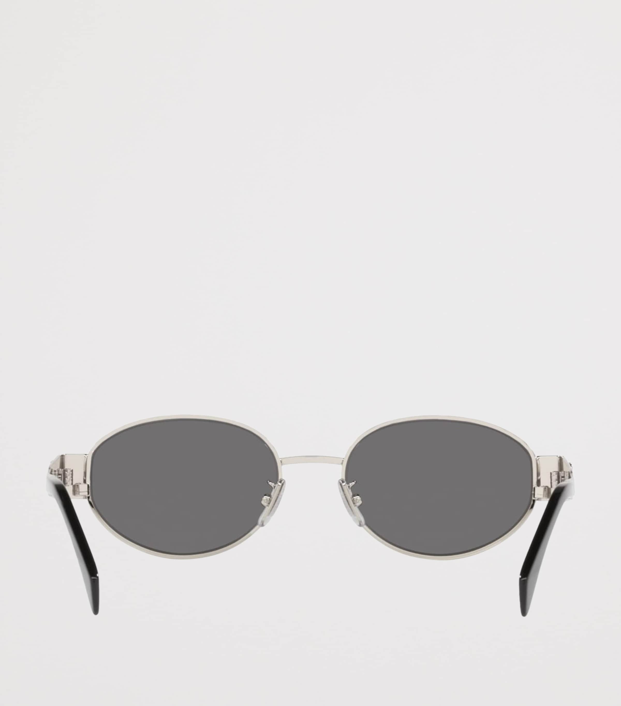 Celine Metal Triomphe Oval Sunglasses Image 4