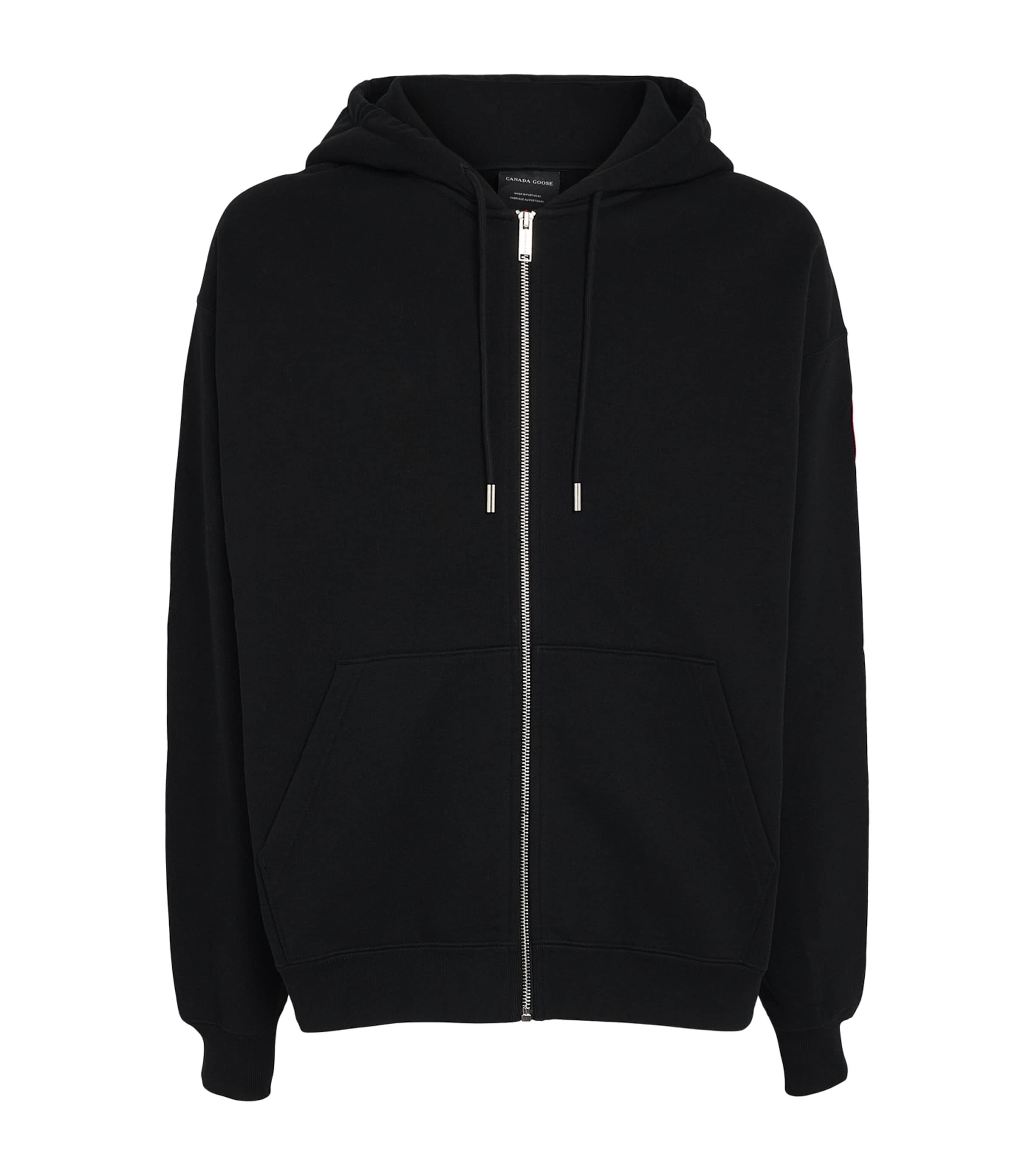 Canada Goose Mens Organic Cotton Rove Zip-Up Hoodie Black Image 1