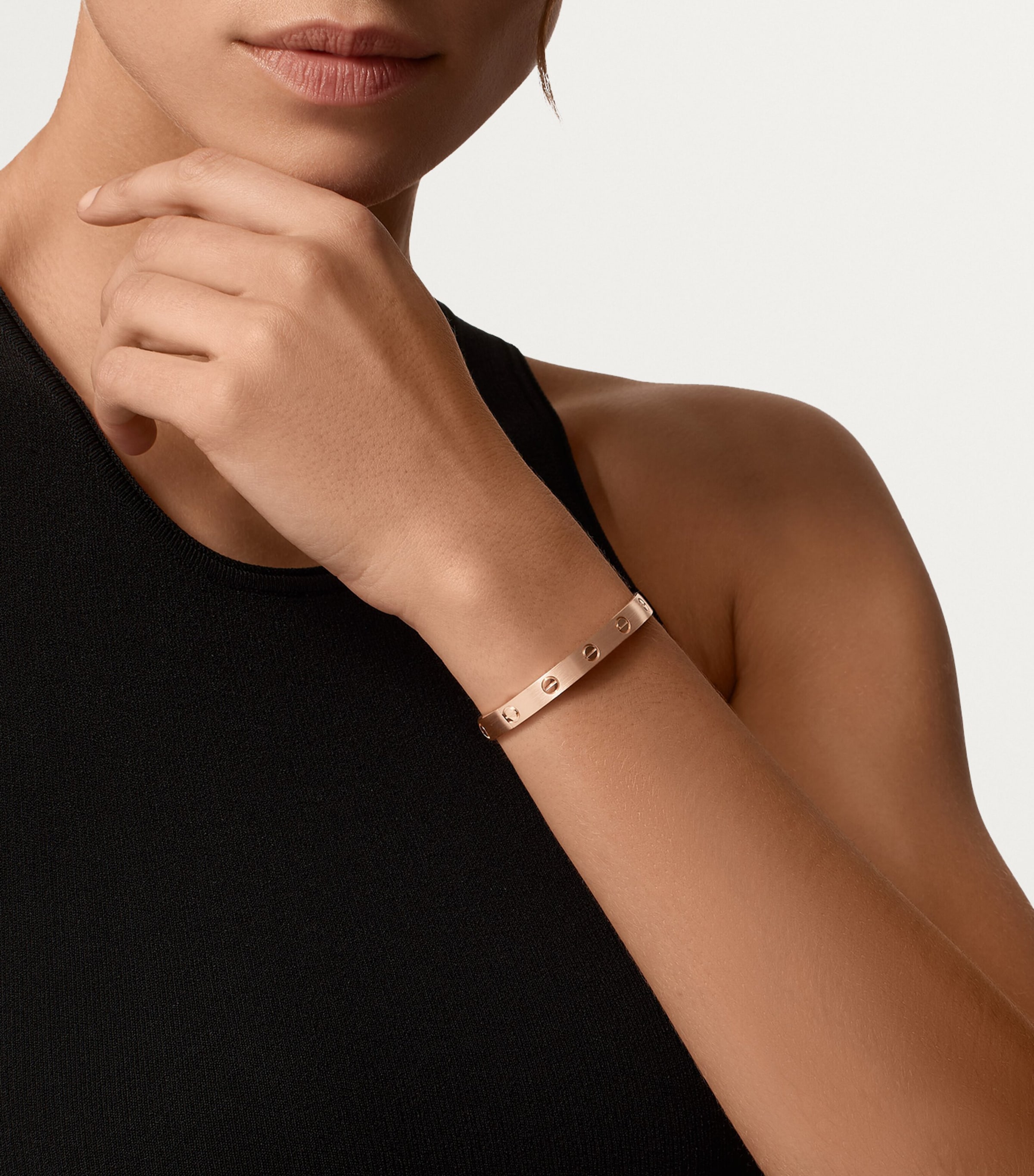 Cartier Love Bracelet On Wrist Cartier Rose Gold LOVE Classic Rose