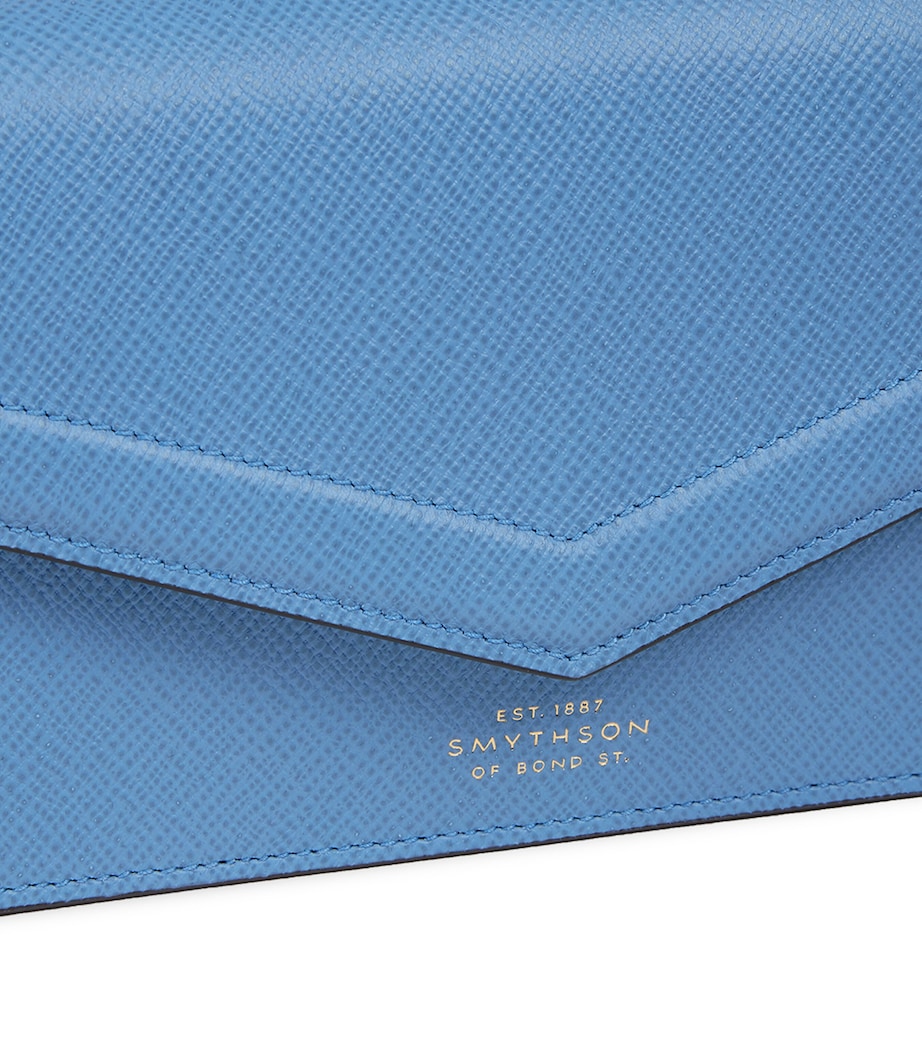 Panama Leather Envelope Cross-Body Bag NILE BLUE Image 5