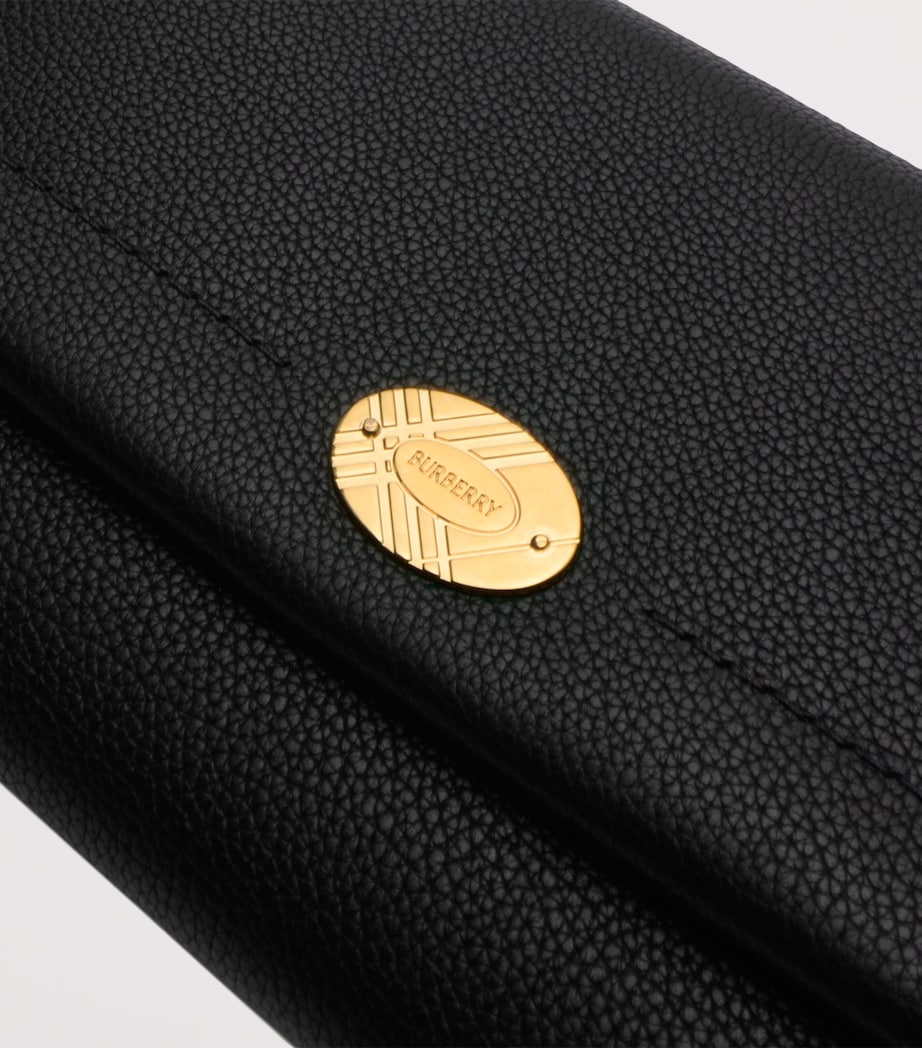 Leather Cotswolds Strap Wallet BLACK Image 7