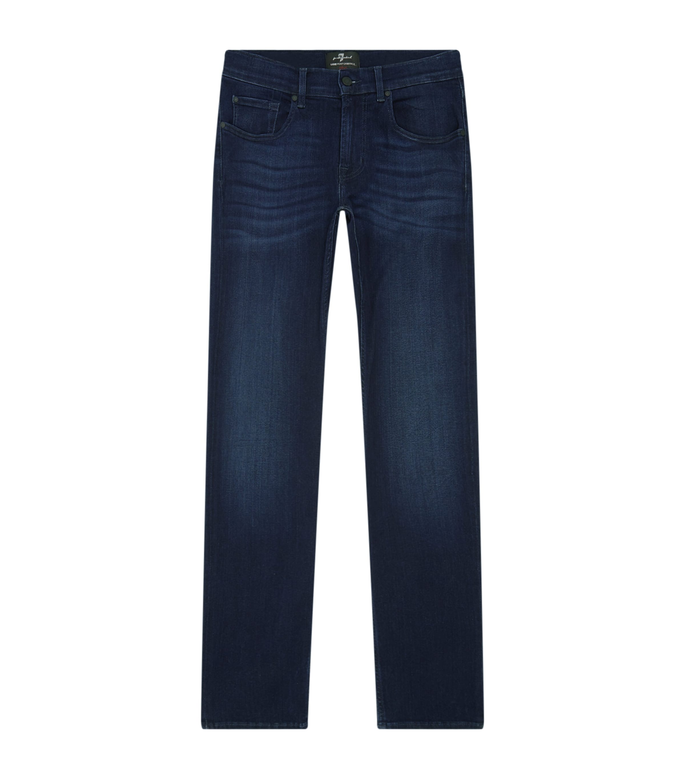 7 For All Mankind Luxe Performance Plus Slimmy Tapered Slim Fit Jeans In Deep Blue In Navy