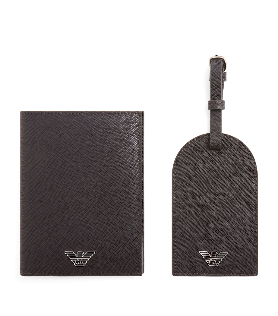 Leather Passport Holder and Tag Set UB104 Image 1