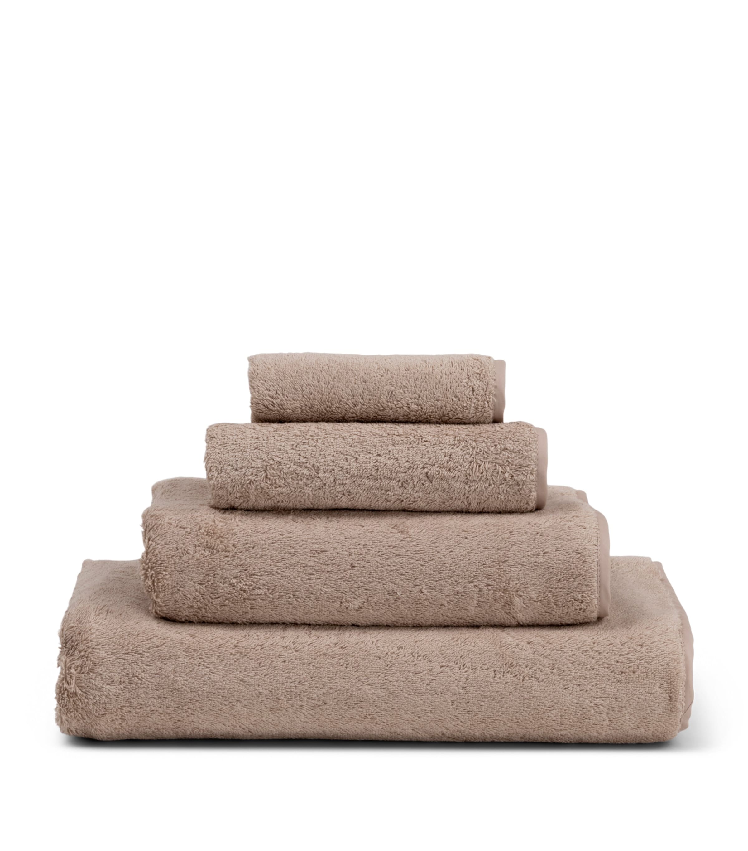 Frette Cotton Unito Wash Cloth (30cm x 30cm) Misty Blush Image 1