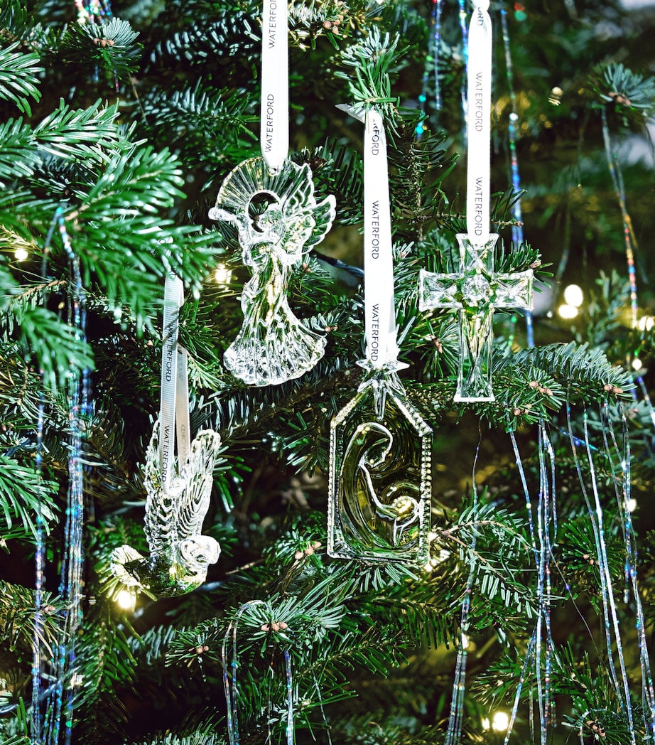 Crystal Angel Tree Decoration 2025 CLEAR Image 2
