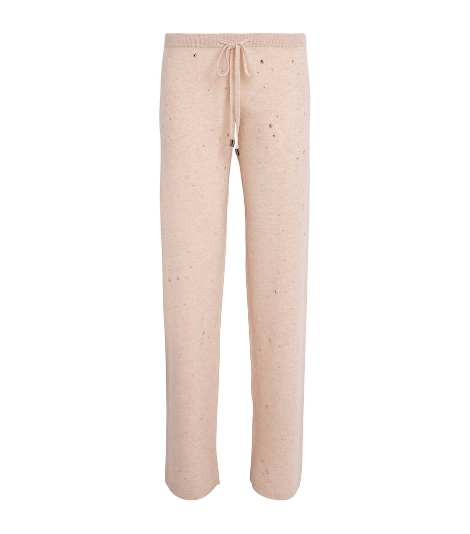 Cashmere Crystal-Embellished Sweatpants 001 GSHA BISCUI Image 1