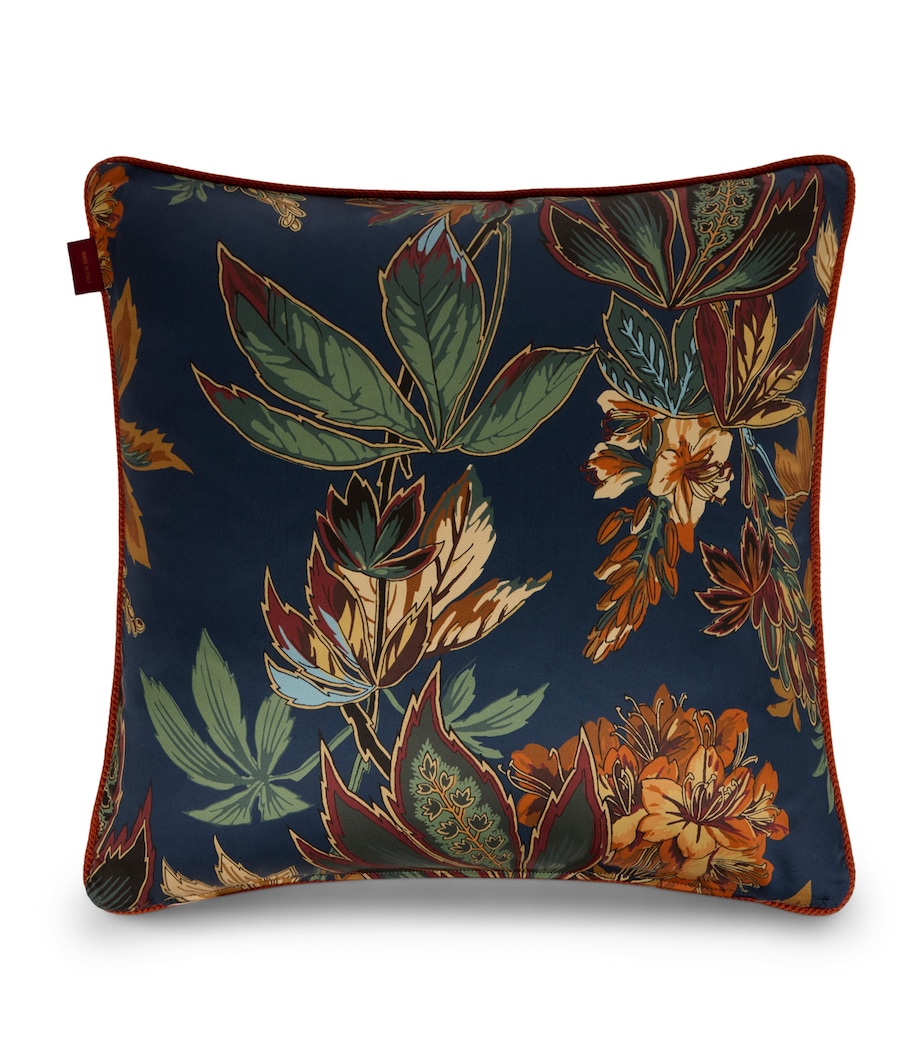 Cotton Giano Double-Sided Cushion (45cm x 45cm) PRINT ON BLUE BASE Image 2