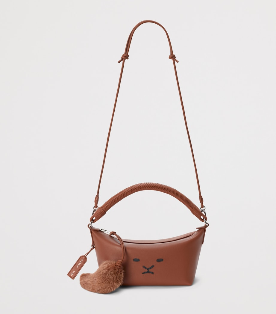LOEWE Leather Cala 180 Top-Handle Bag Pecan Image 8