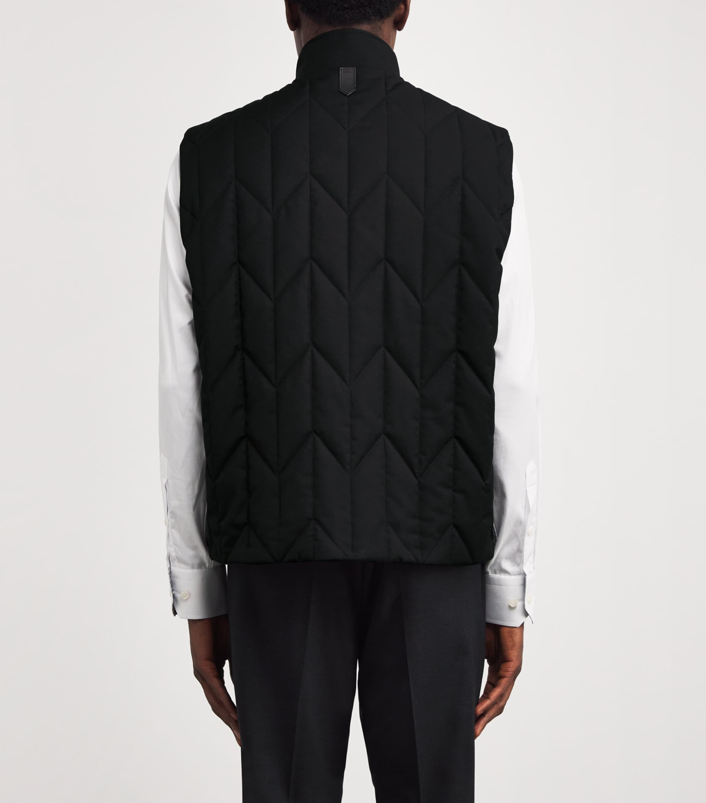 Canali Mens Weather-Resistant Gilet Image 4