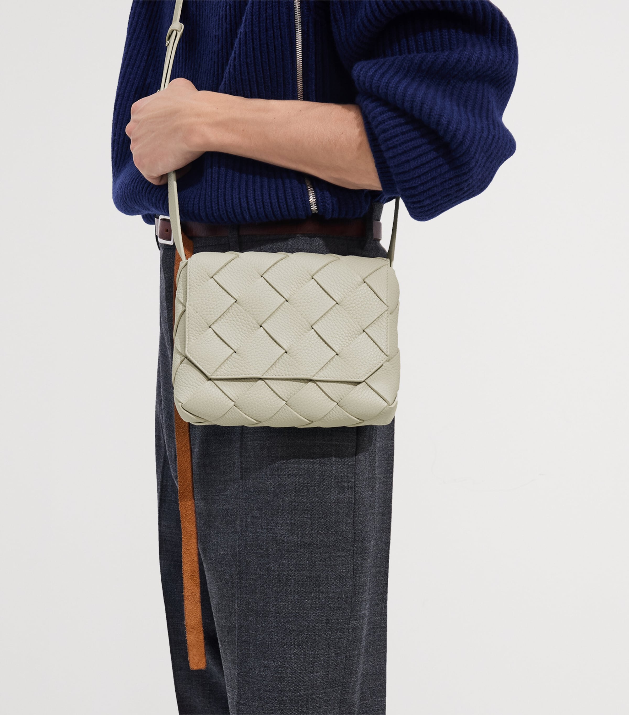 Bottega Veneta Leather Diago Cross-Body Bag Image 2