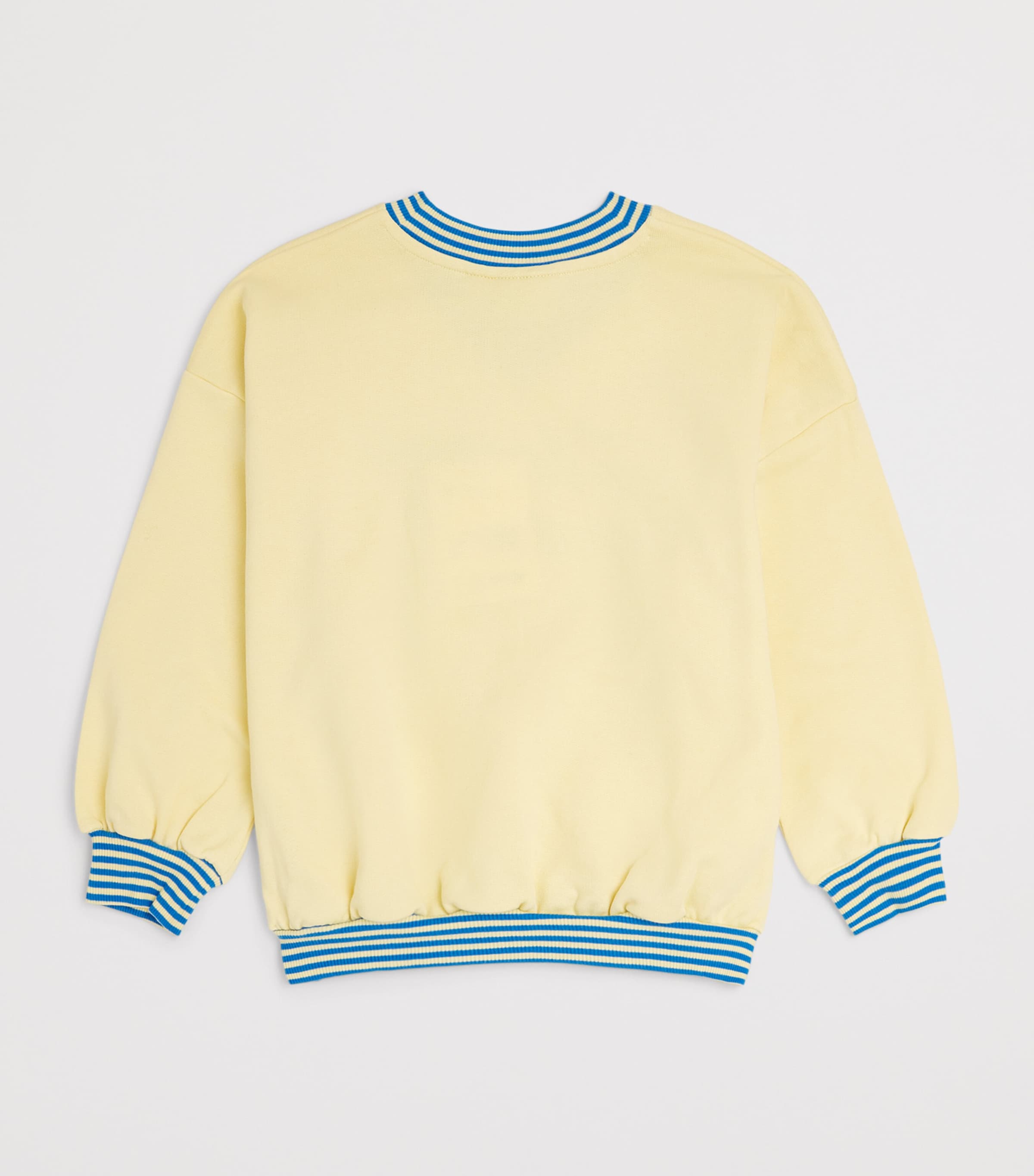 Mini Rodini Organic Cotton Embroidered Sweatshirt (3-11 Years) Yellow Image 2