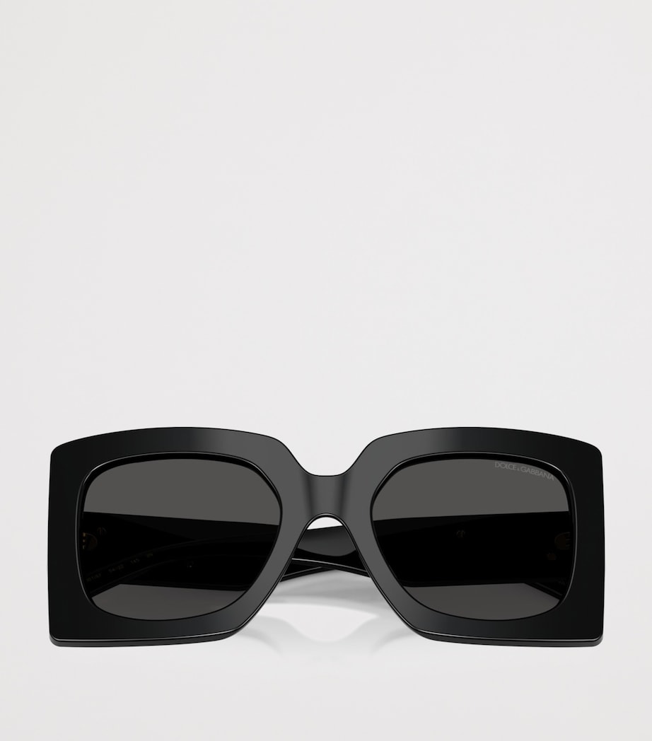 Dolce&Gabbana Embellished Square Sunglasses Black Image 4