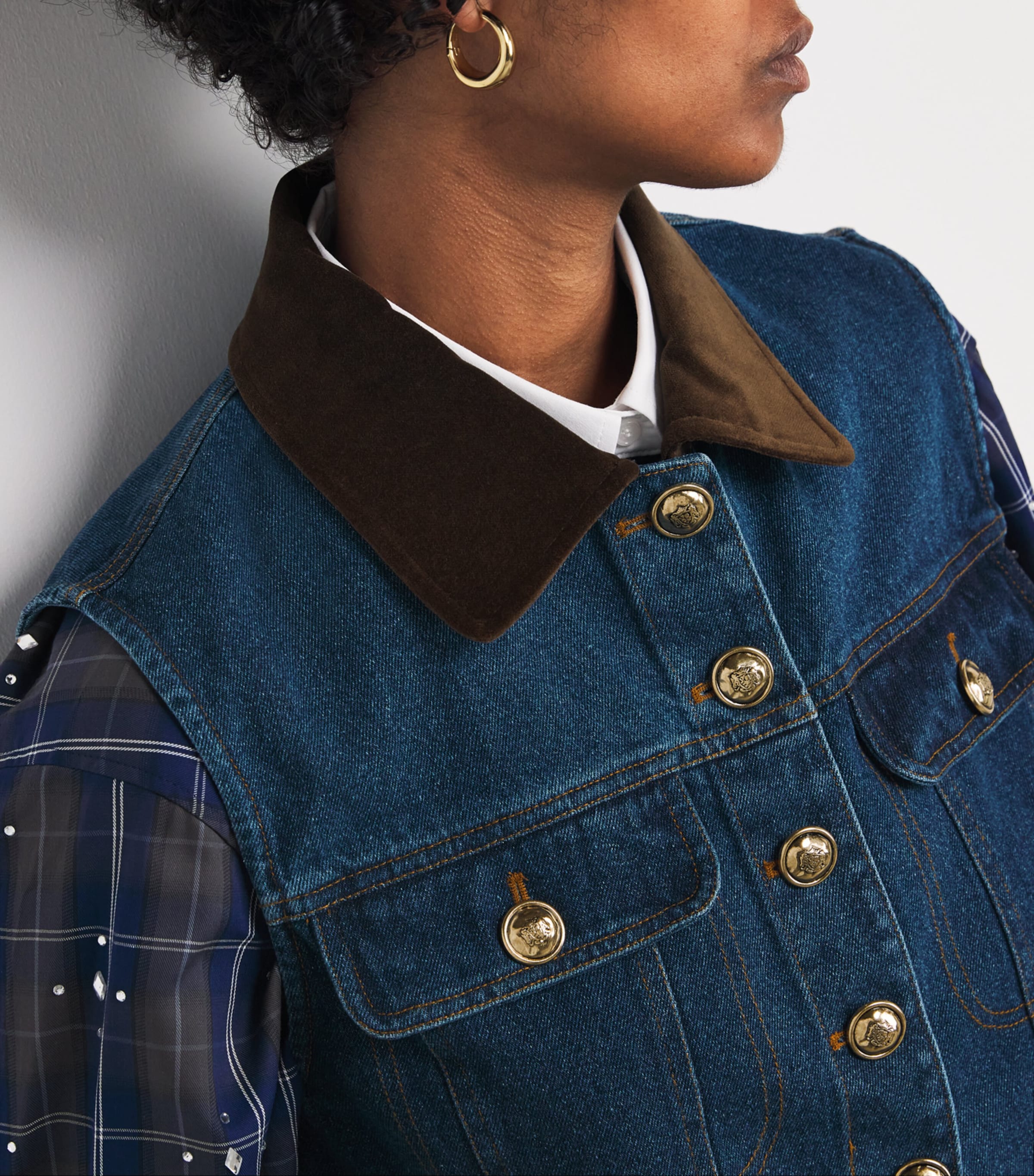 Denim Waistcoat BLUE JEAN Image 6