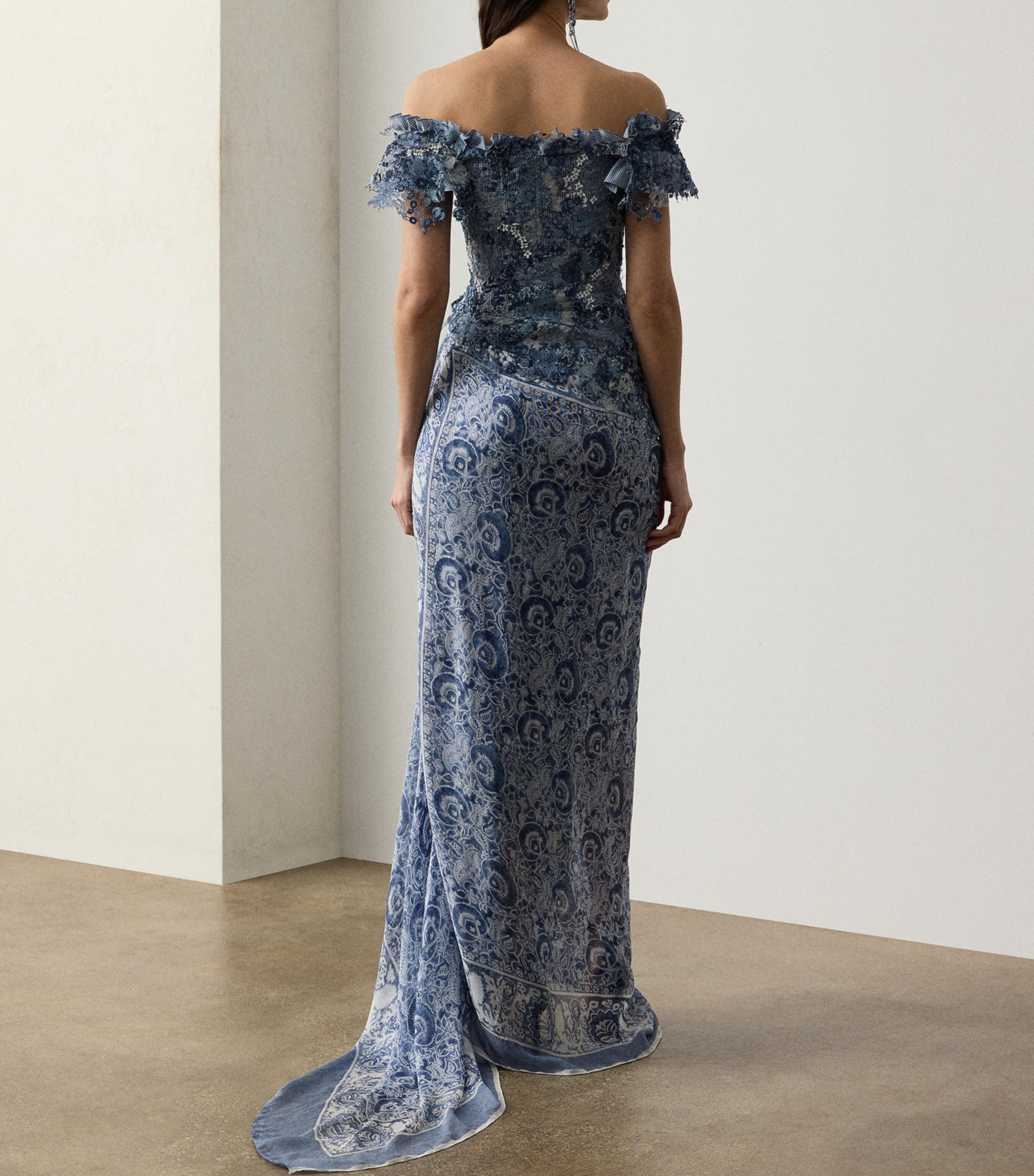 Mulberry Silk Ivanna Dress BLUE MULTI Image 3